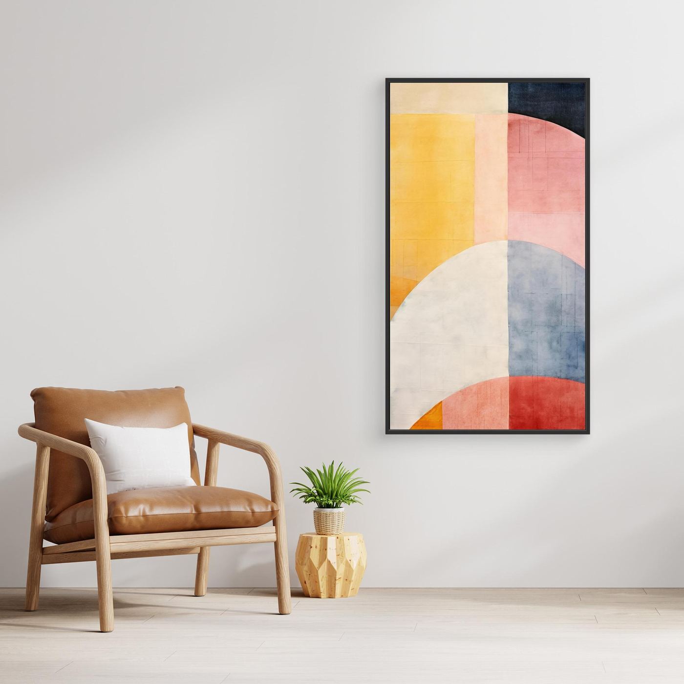 Minimal Geometric Color Fields | Scandinavian Abstract Art