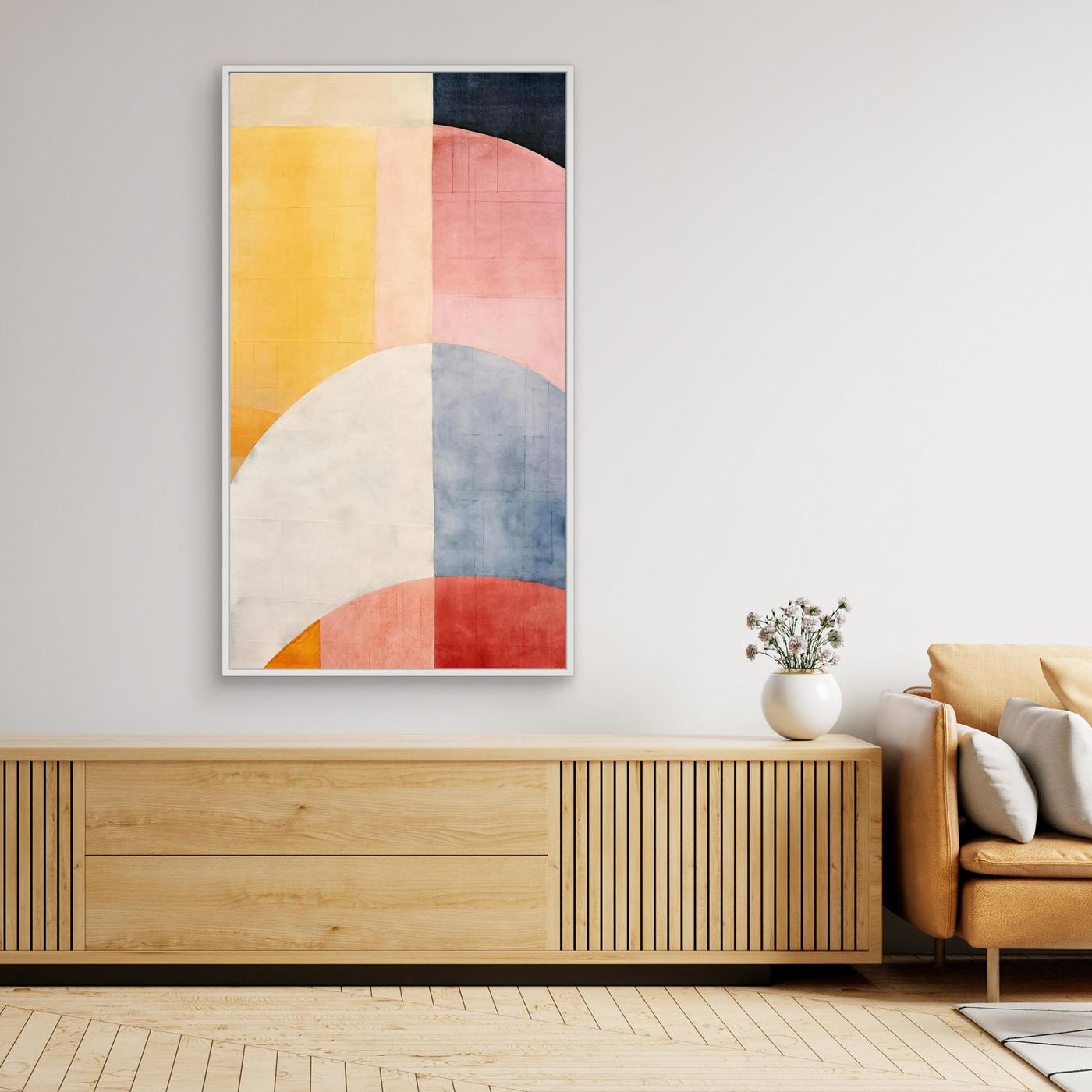 Minimal Geometric Color Fields | Scandinavian Abstract Art