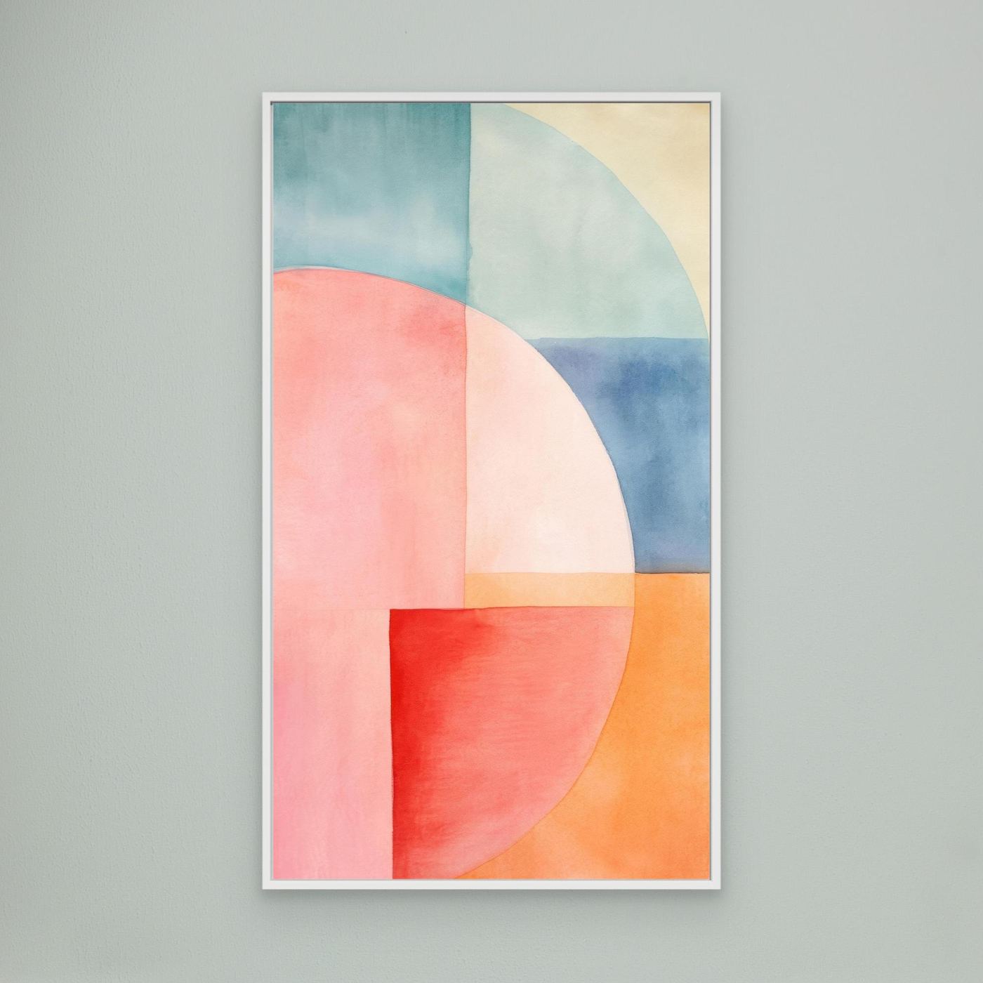 Pastel Geometric Arches | Soft Modern Abstract Wall Decor