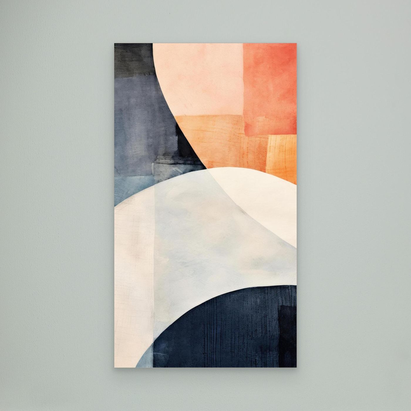 Minimal Geometric Abstract Blocks – Soft Pastel Modern Wall Art