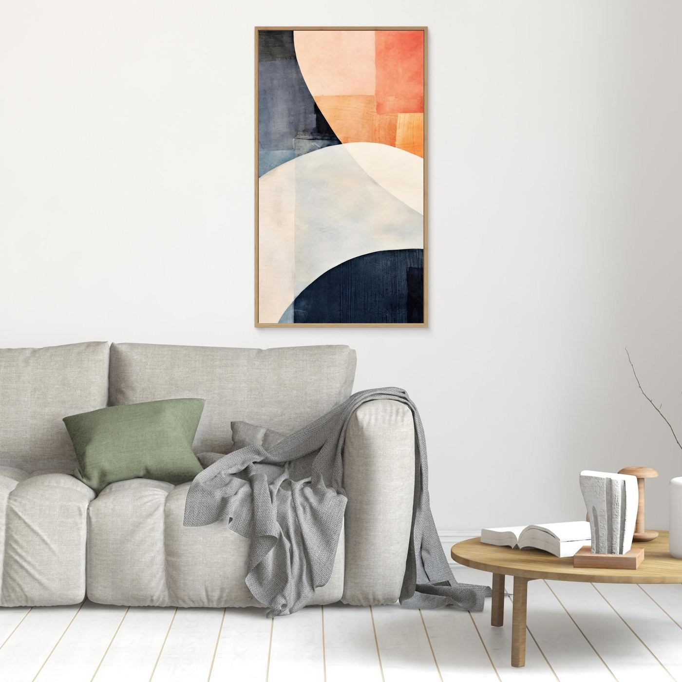 Minimal Geometric Abstract Blocks – Soft Pastel Modern Wall Art