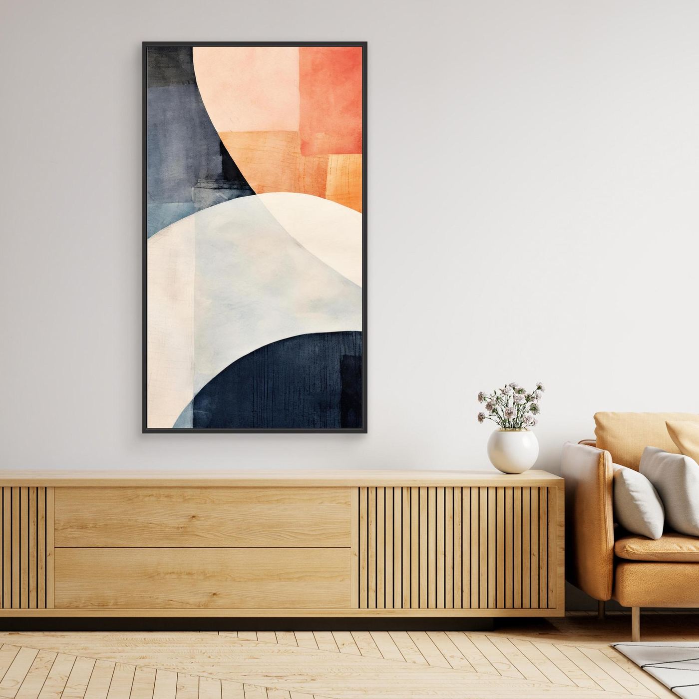 Minimal Geometric Abstract Blocks – Soft Pastel Modern Wall Art