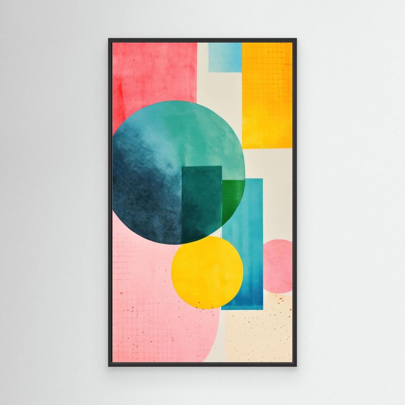 Pastel Circle Composition Abstract – Contemporary Geometric Background Art