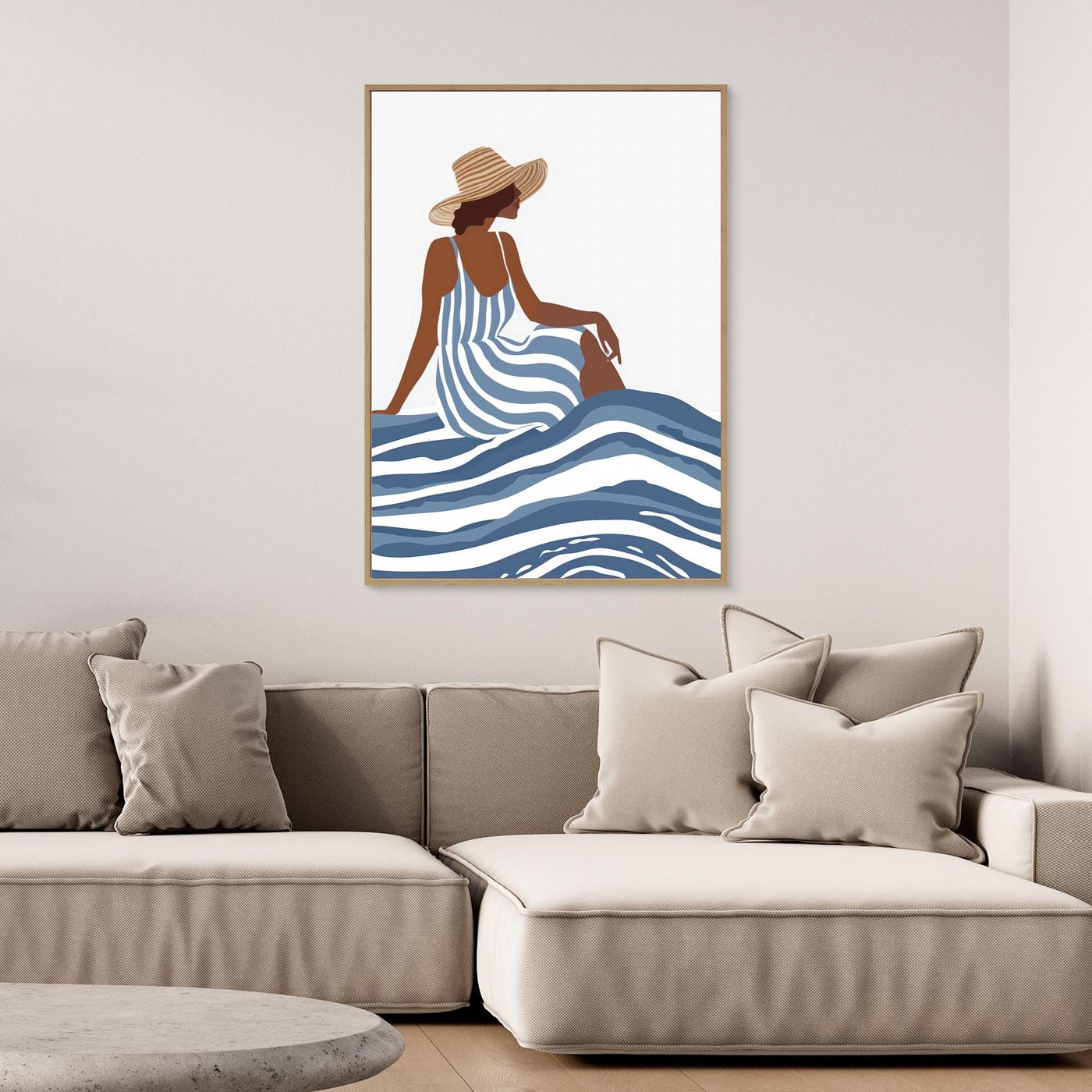The Girl In the Striped Dress by Andreas Magnusson