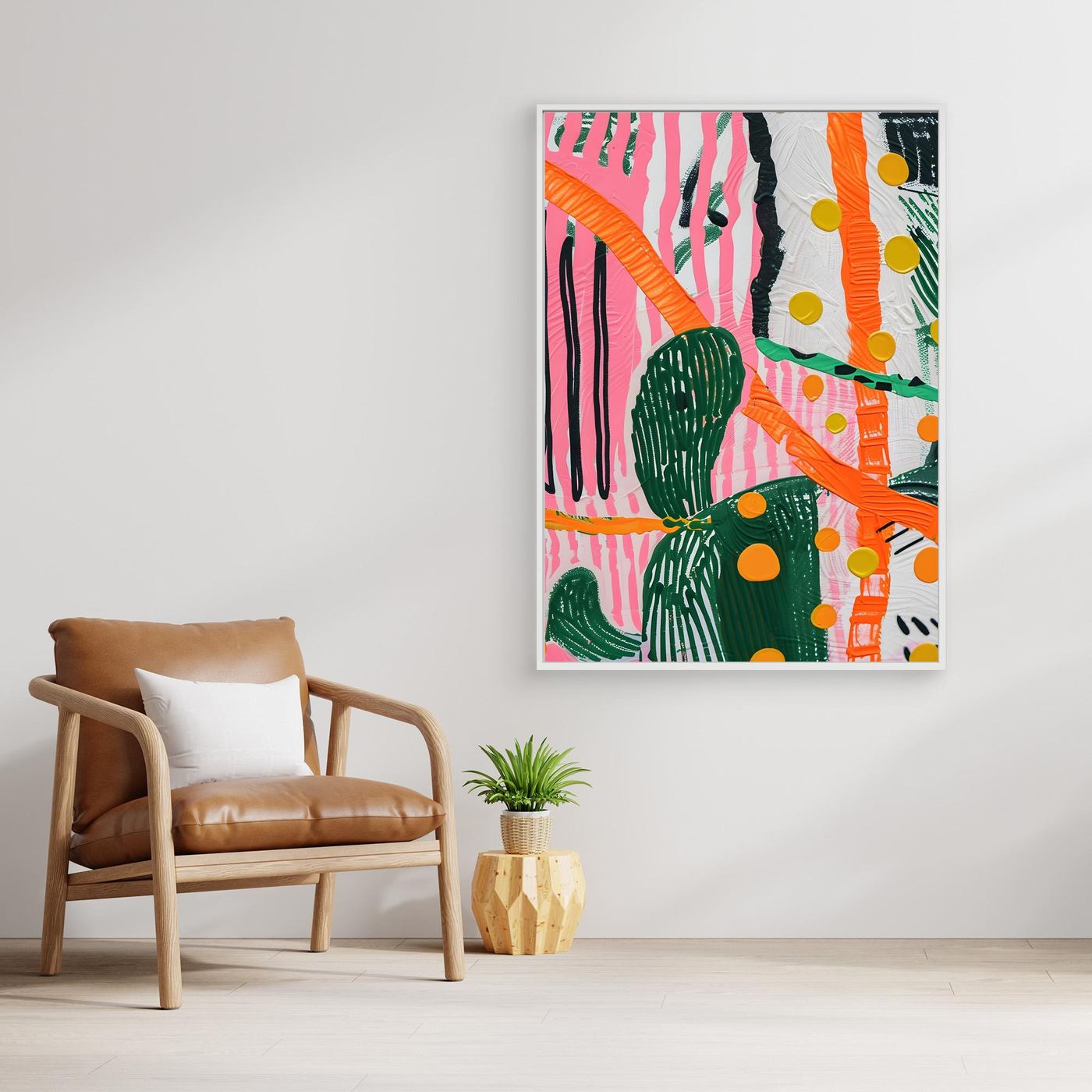 Modern Tropical Abstract Botanical Background