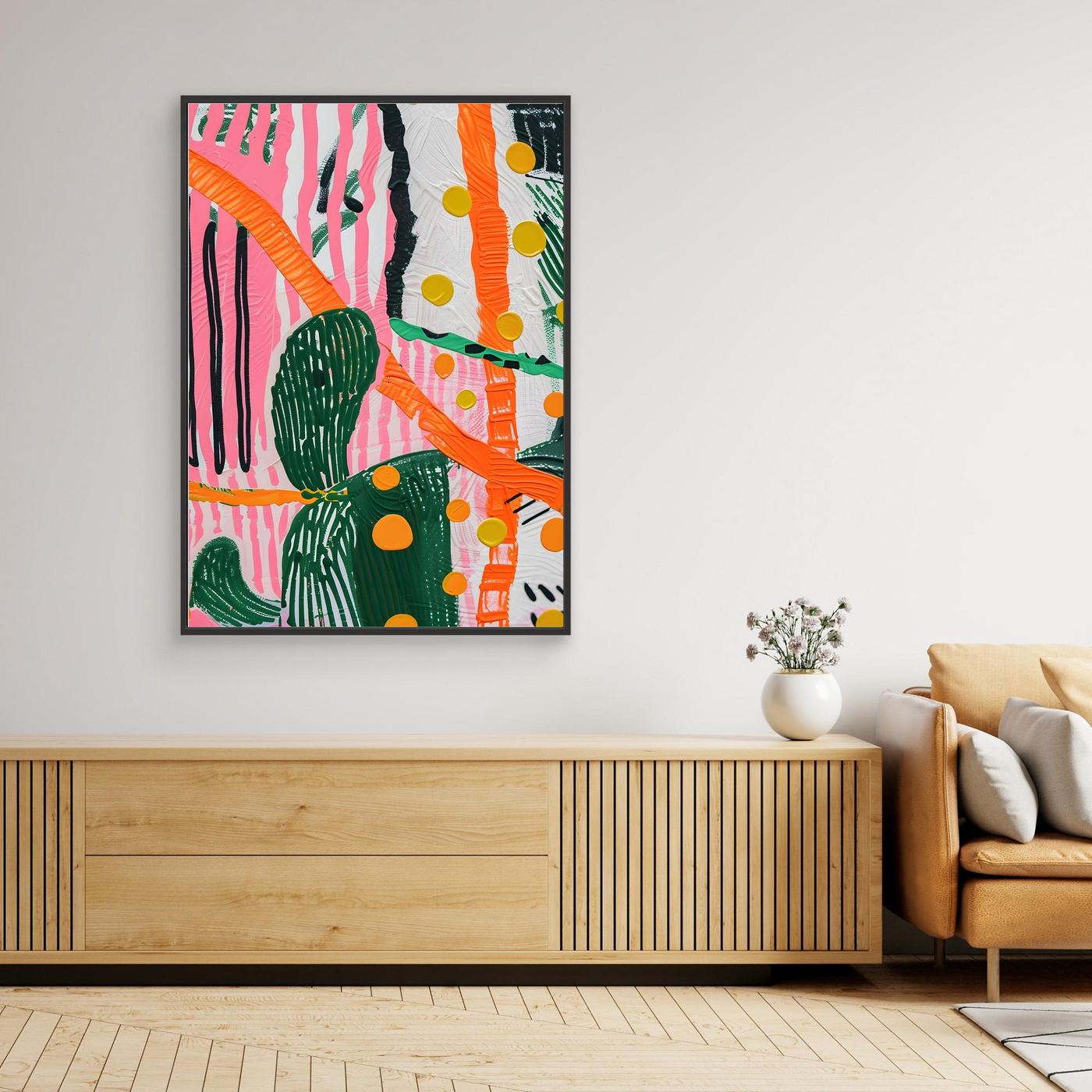 Modern Tropical Abstract Botanical Background