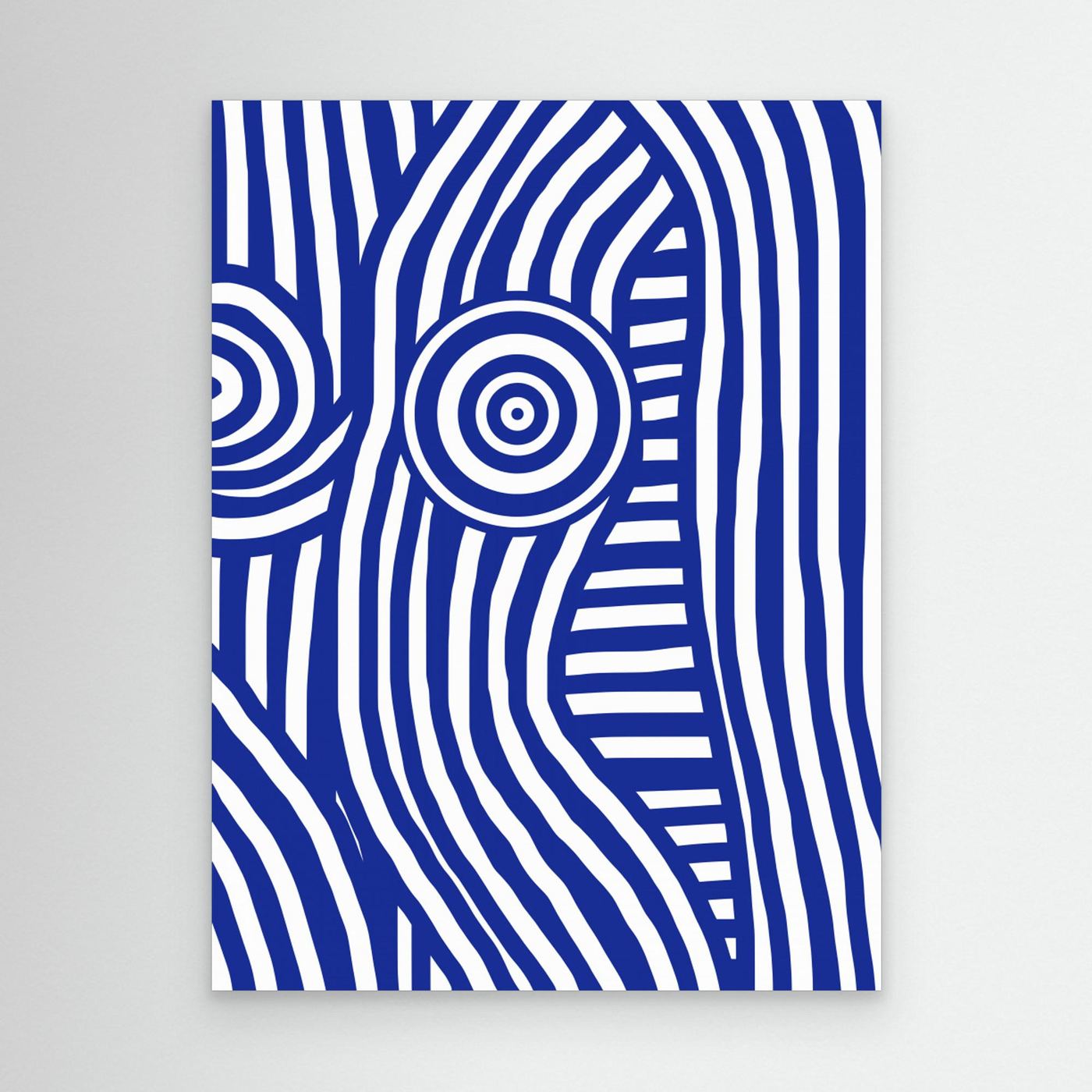 Front Blue and White Striped Nude by Little Dean
