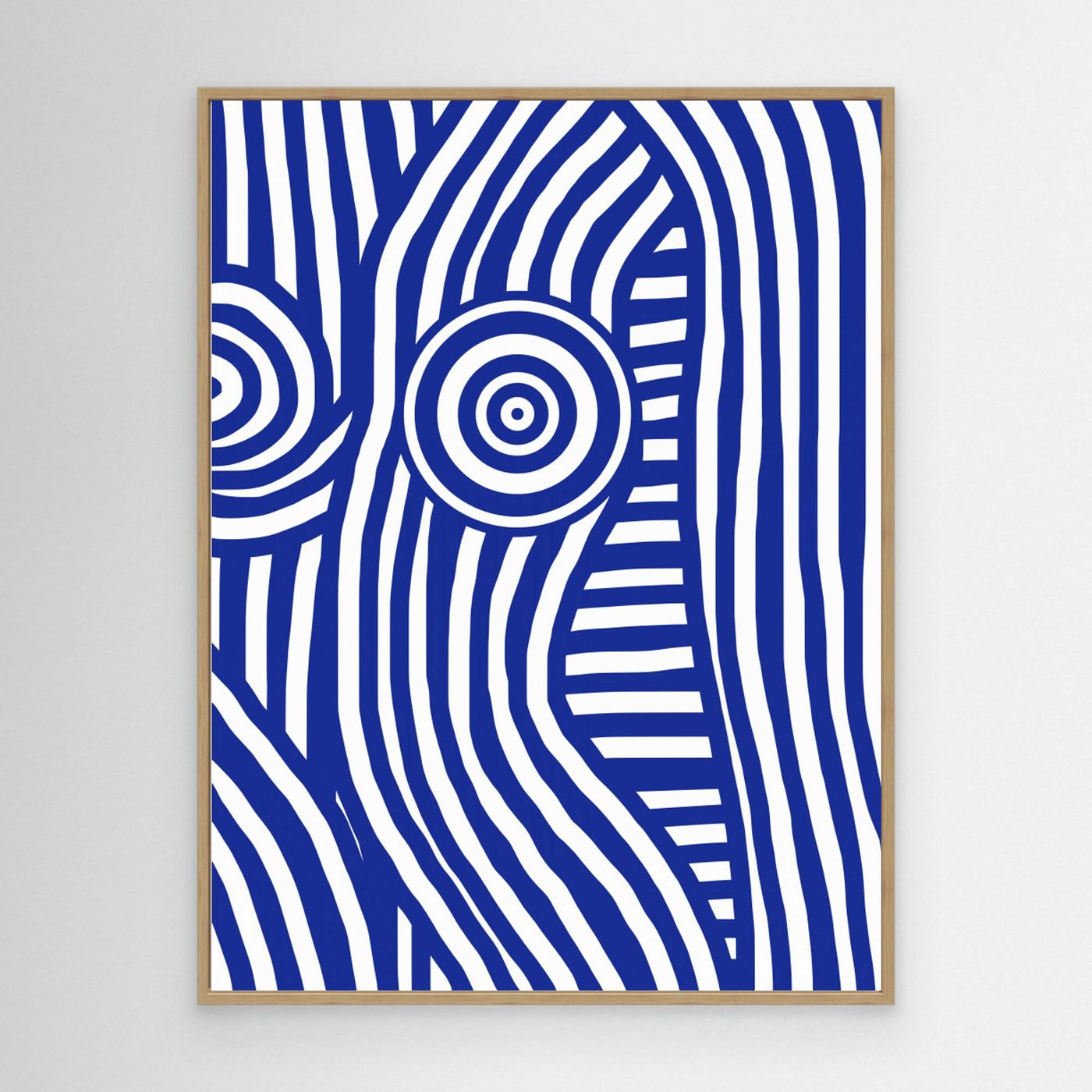 Front Blue and White Striped Nude by Little Dean