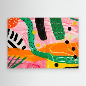 Bold Contemporary Abstract Expression Canvas