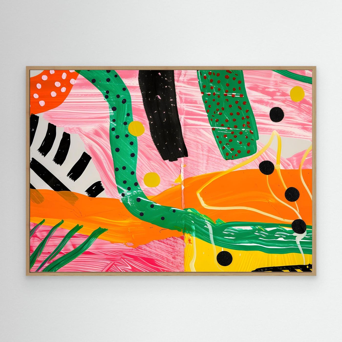 Bold Contemporary Abstract Expression Canvas