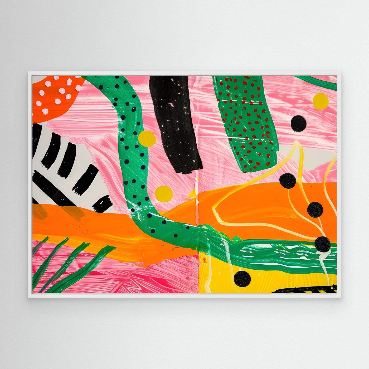 Bold Contemporary Abstract Expression Canvas
