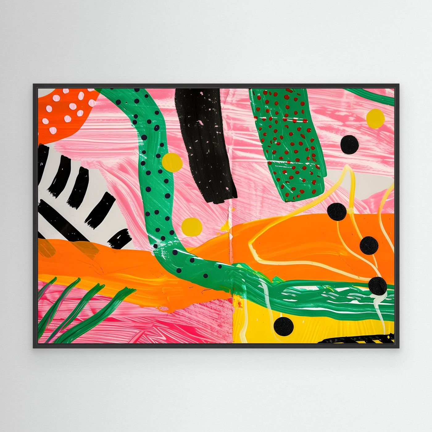 Bold Contemporary Abstract Expression Canvas
