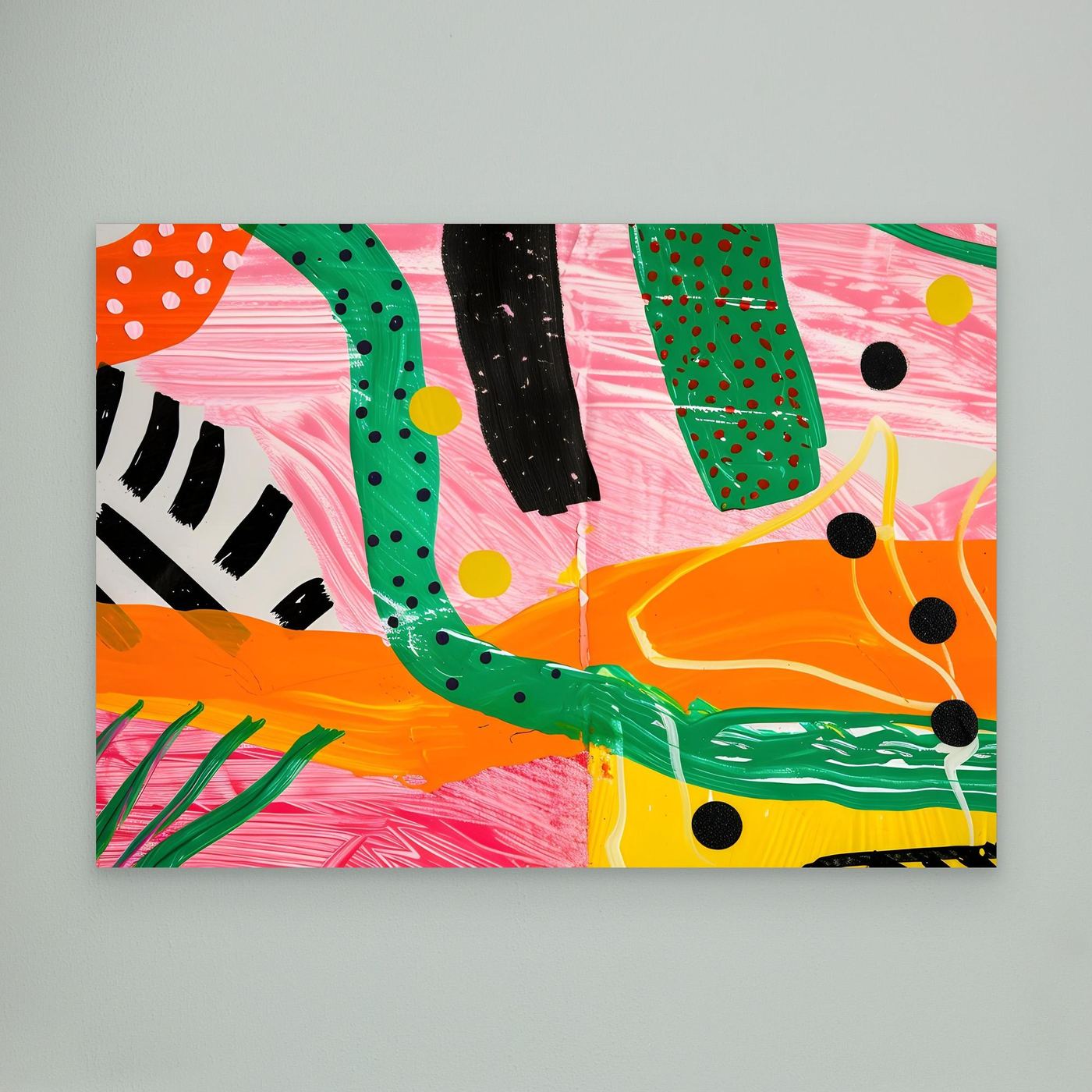 Bold Contemporary Abstract Expression Canvas