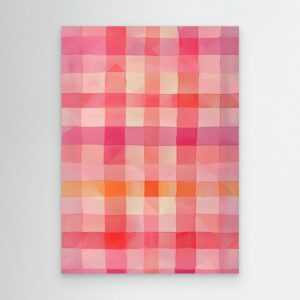 Soft Pink Watercolor Plaid Abstract Background Pattern