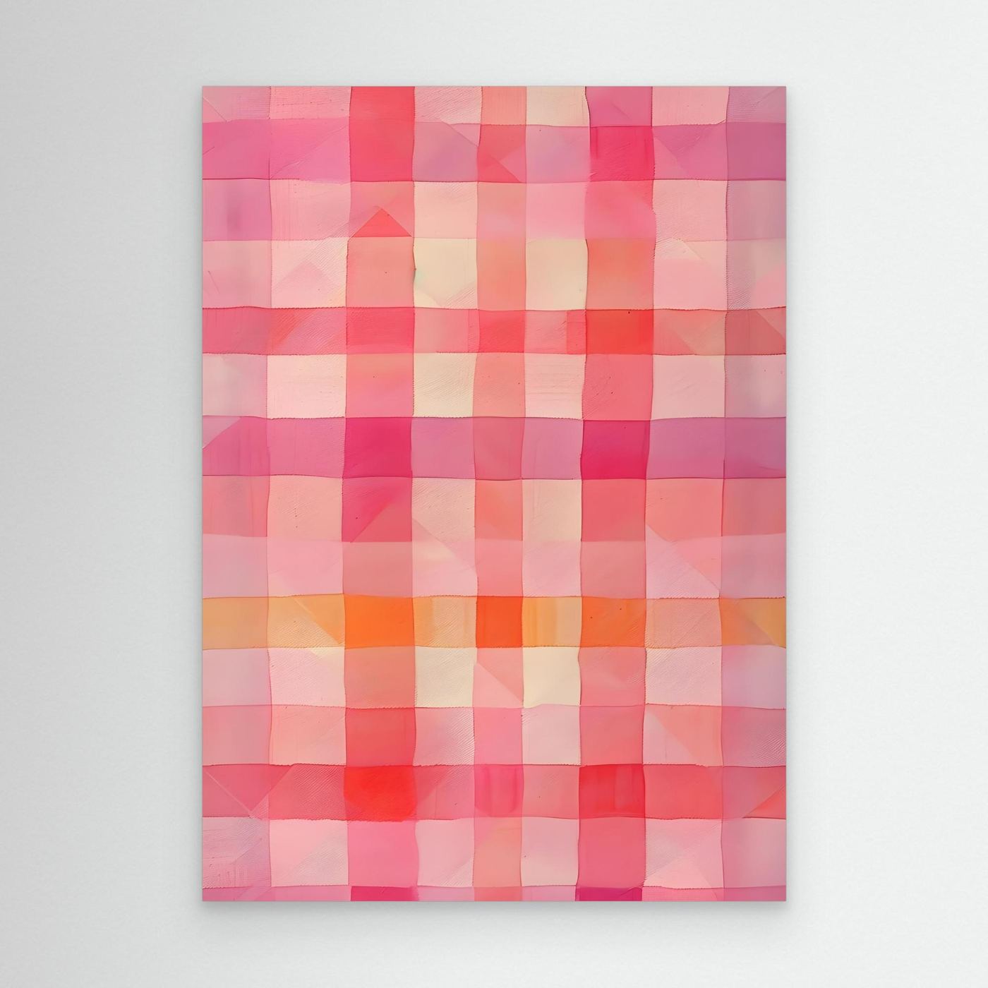 Soft Pink Watercolor Plaid Abstract Background Pattern