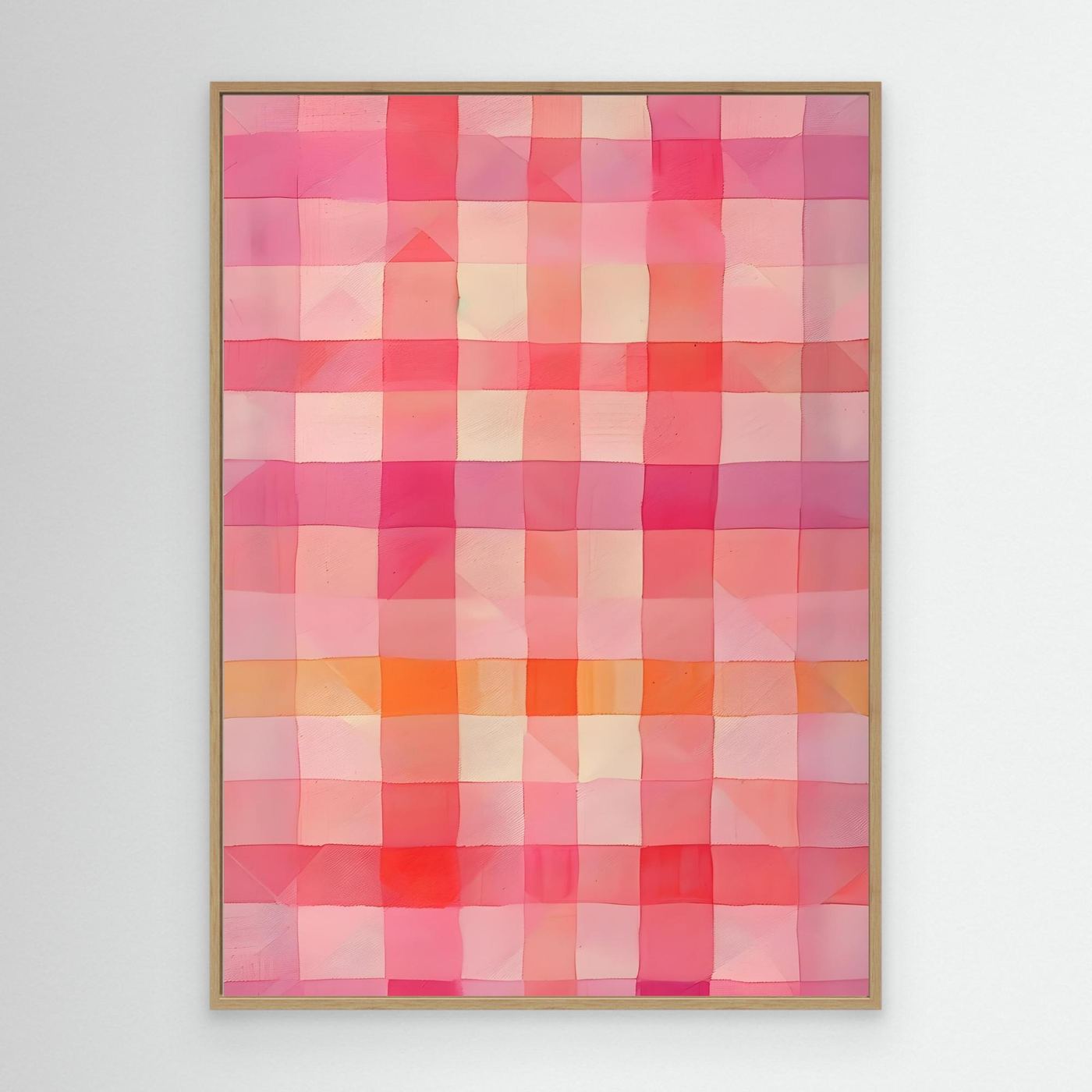 Soft Pink Watercolor Plaid Abstract Background Pattern