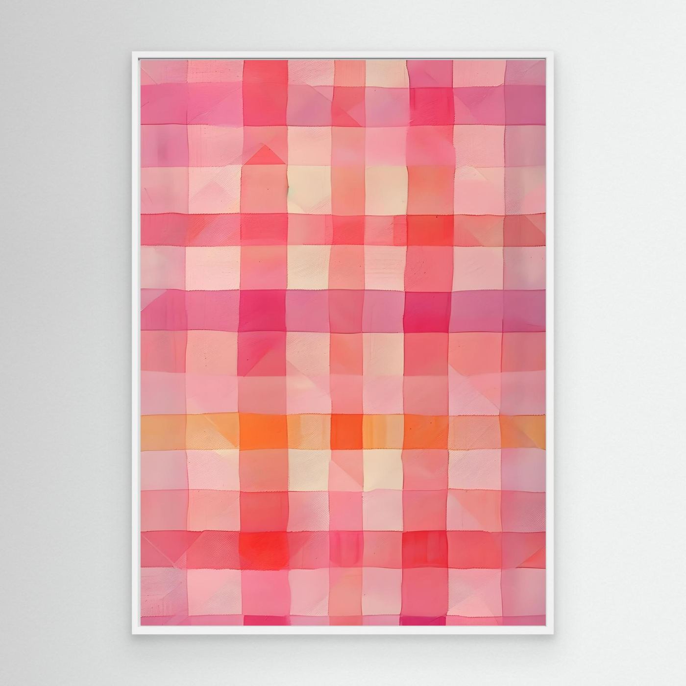 Soft Pink Watercolor Plaid Abstract Background Pattern