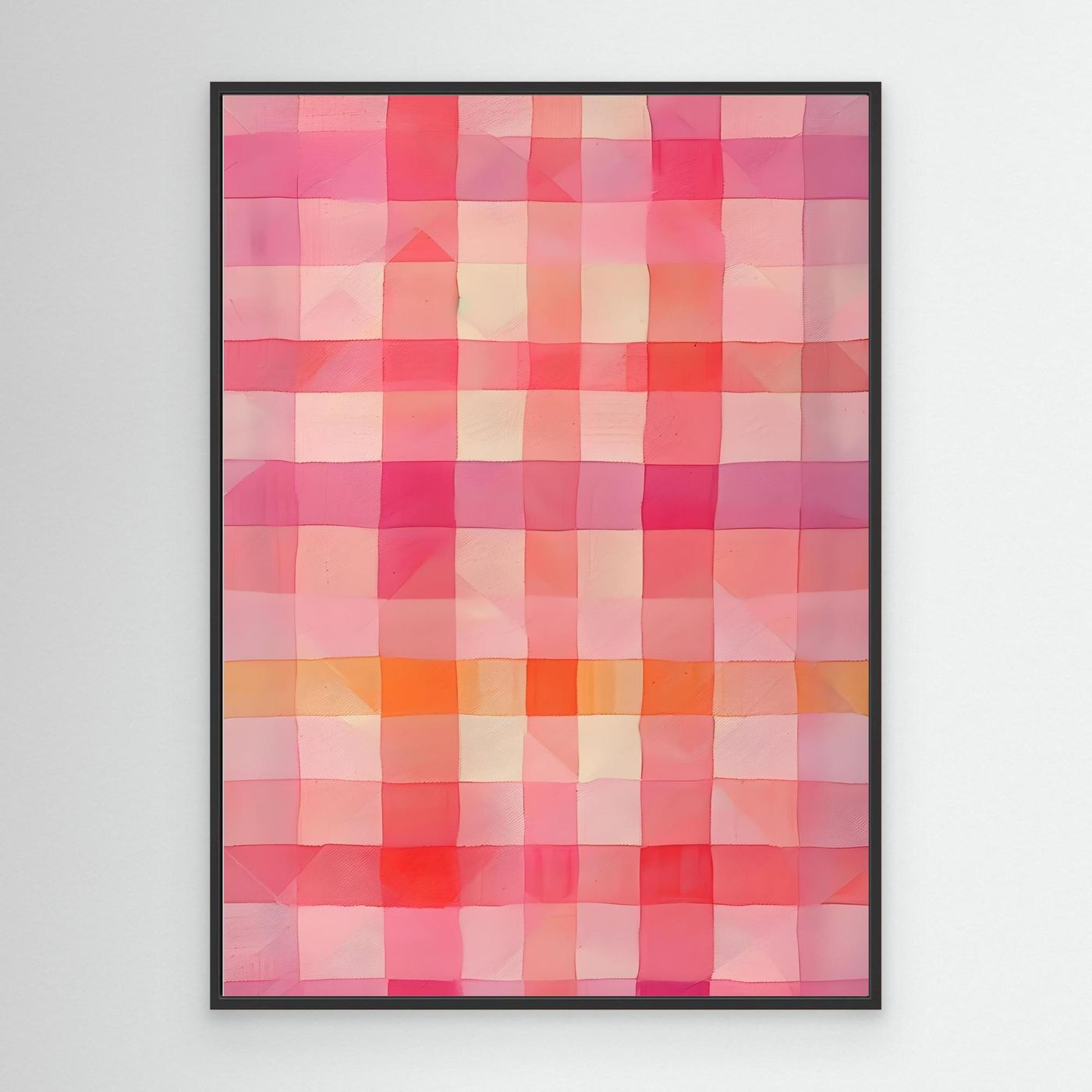 Soft Pink Watercolor Plaid Abstract Background Pattern