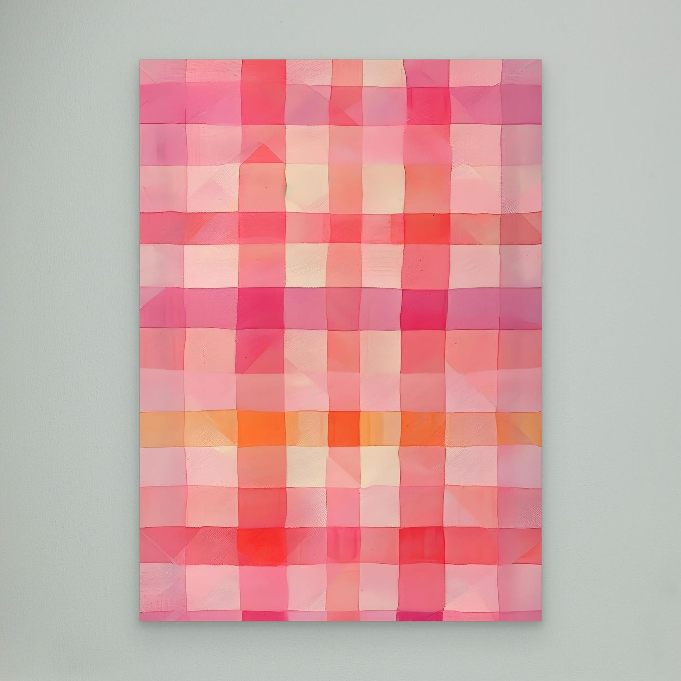 Soft Pink Watercolor Plaid Abstract Background Pattern