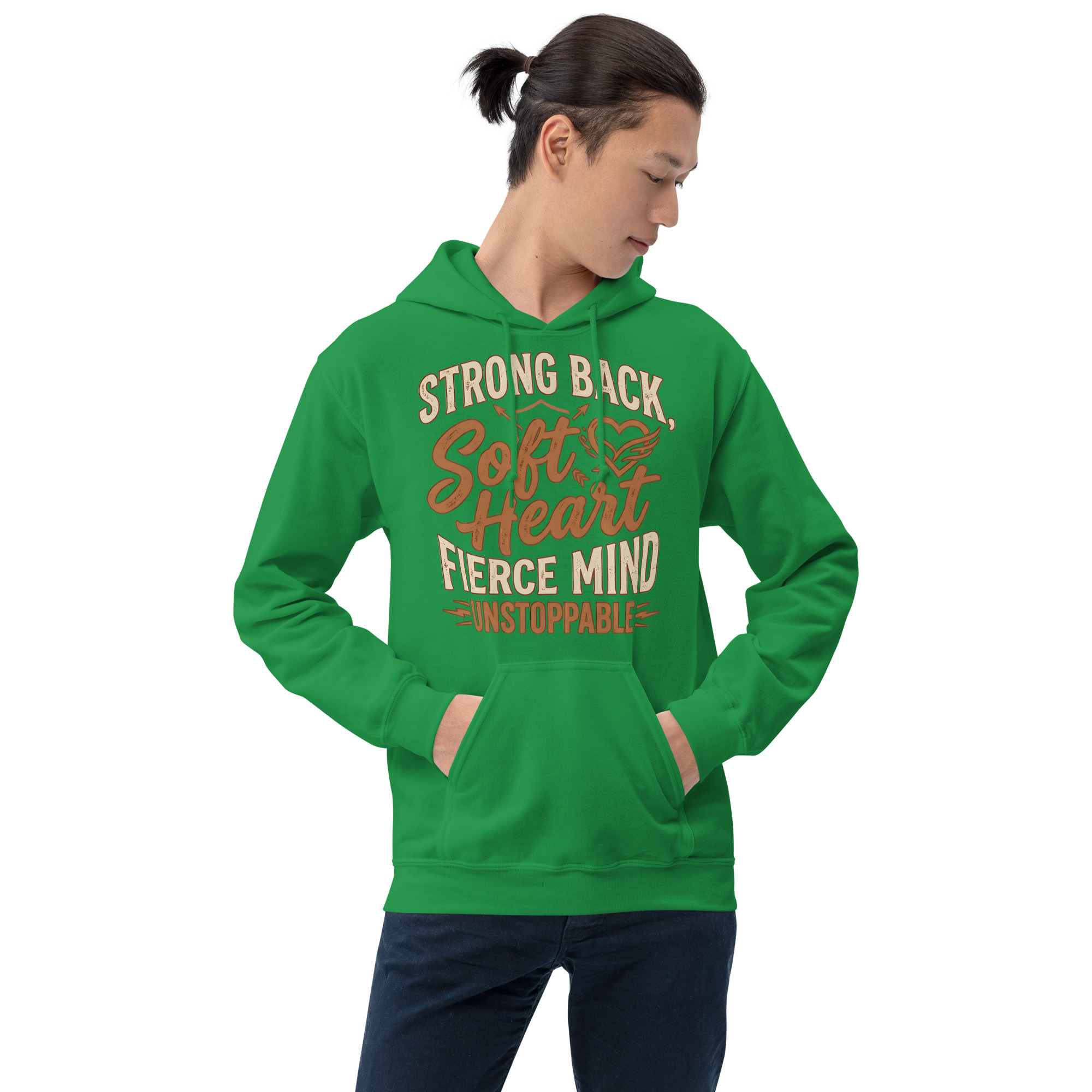 Strong Back Strong Heart Unisex Hoodie - Image 4