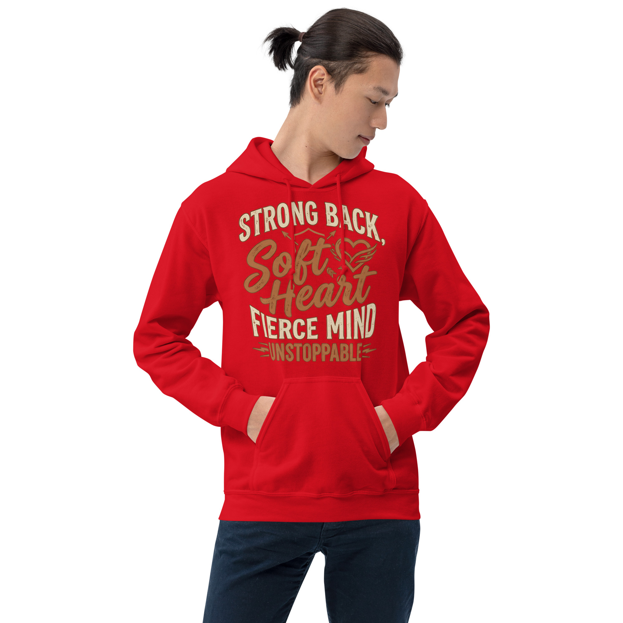 Strong Back Strong Heart Unisex Hoodie - Image 2