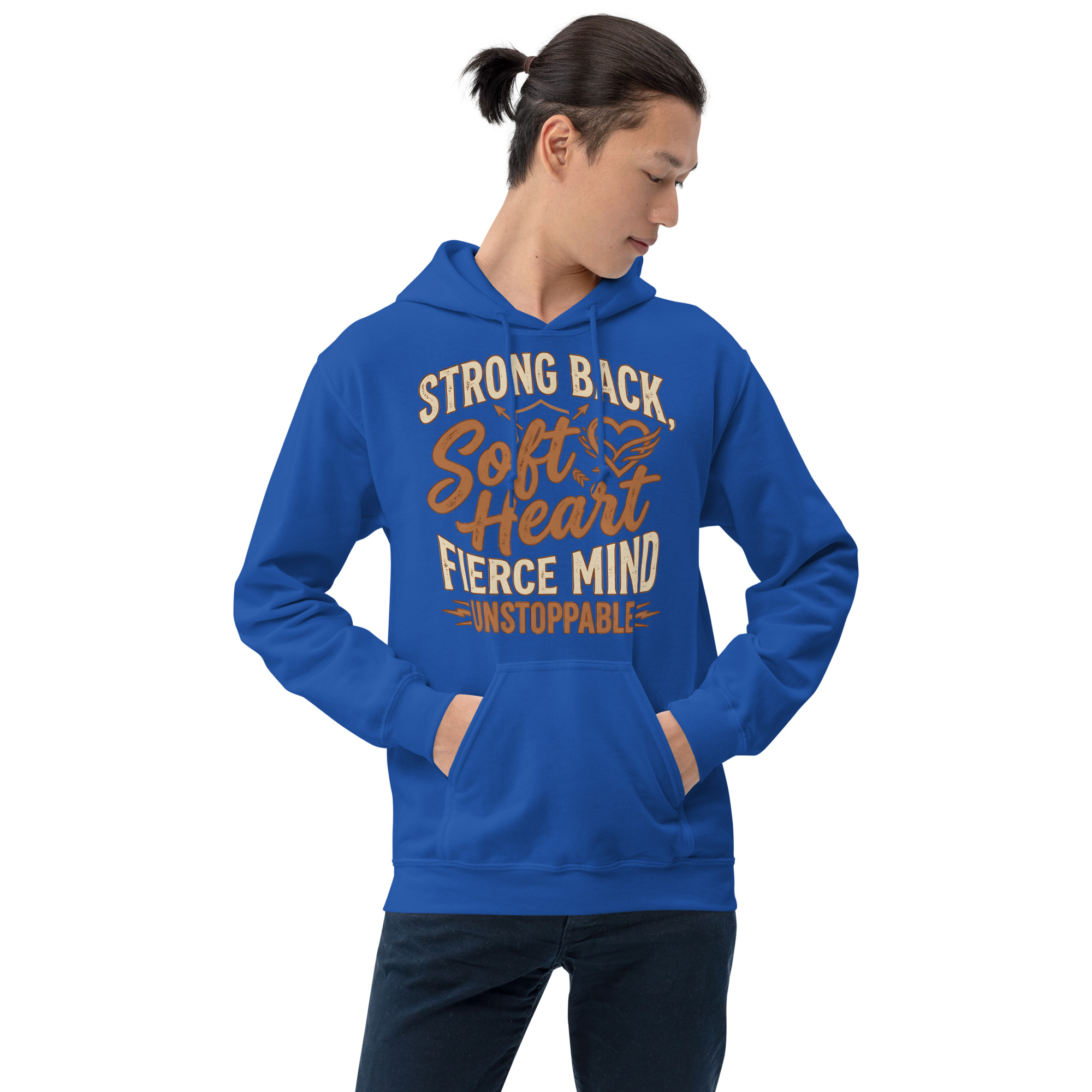 Strong Back Strong Heart Unisex Hoodie - Image 3