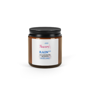 I asked GOD for Flowers Amber jar soy candle