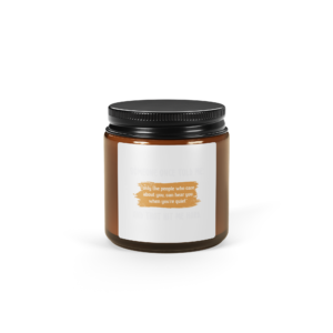 Someone Once Told Me Amber jar soy candle