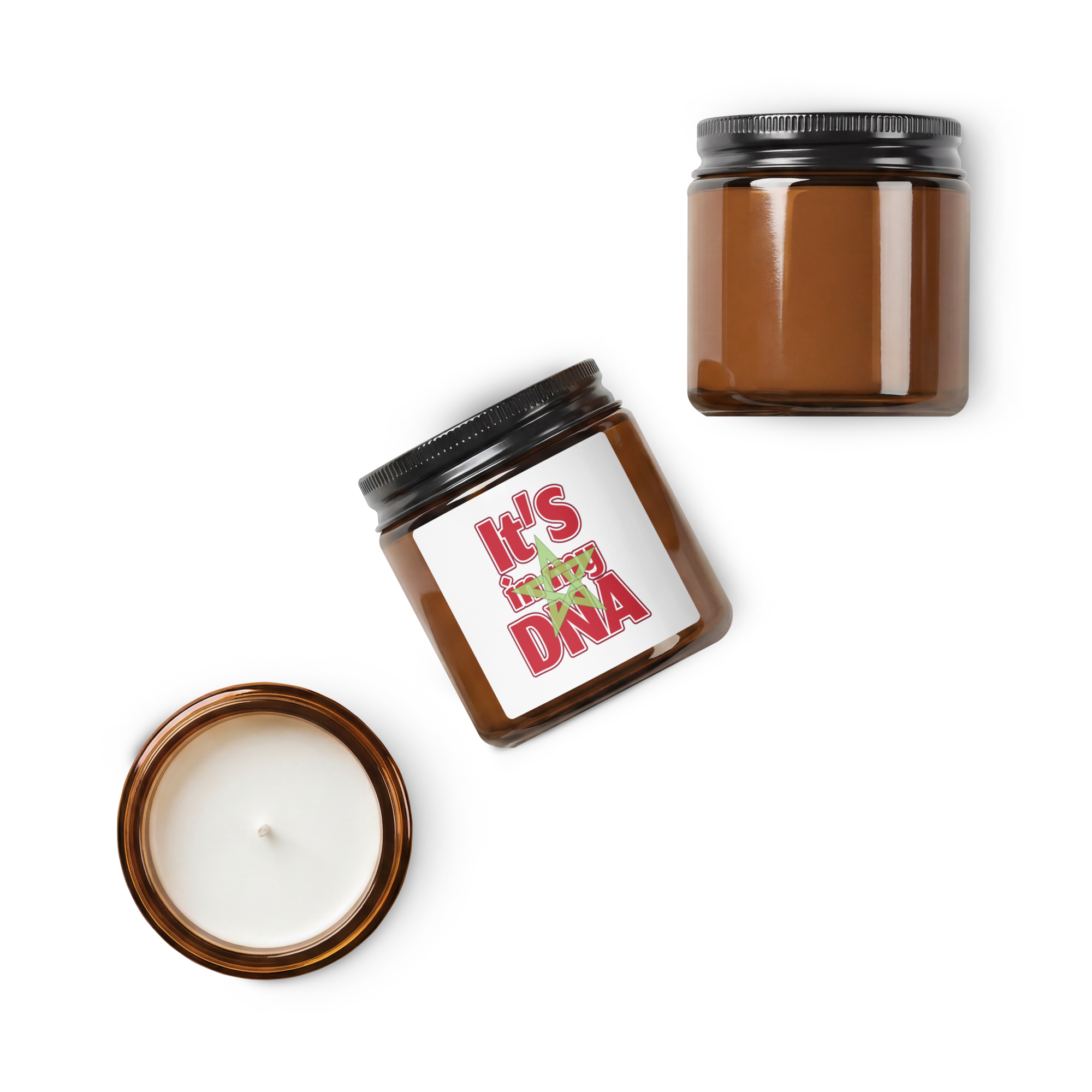 It's in My DNA Amber jar soy candle - Image 4