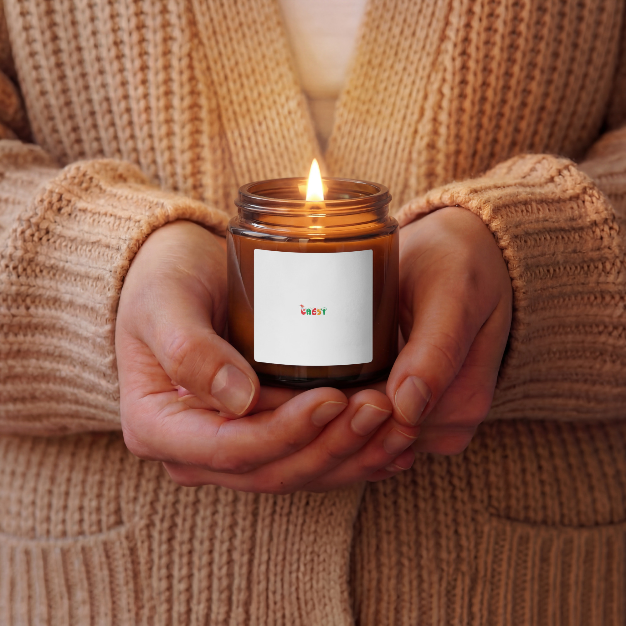 Amber Jar Soy Candle - Image 3