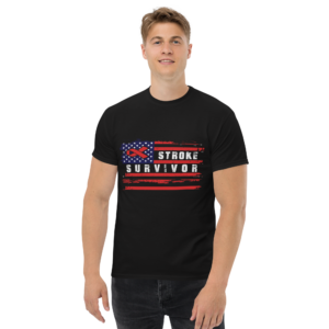 American Flag Stroke Survivor Awareness Unisex classic t- shirt