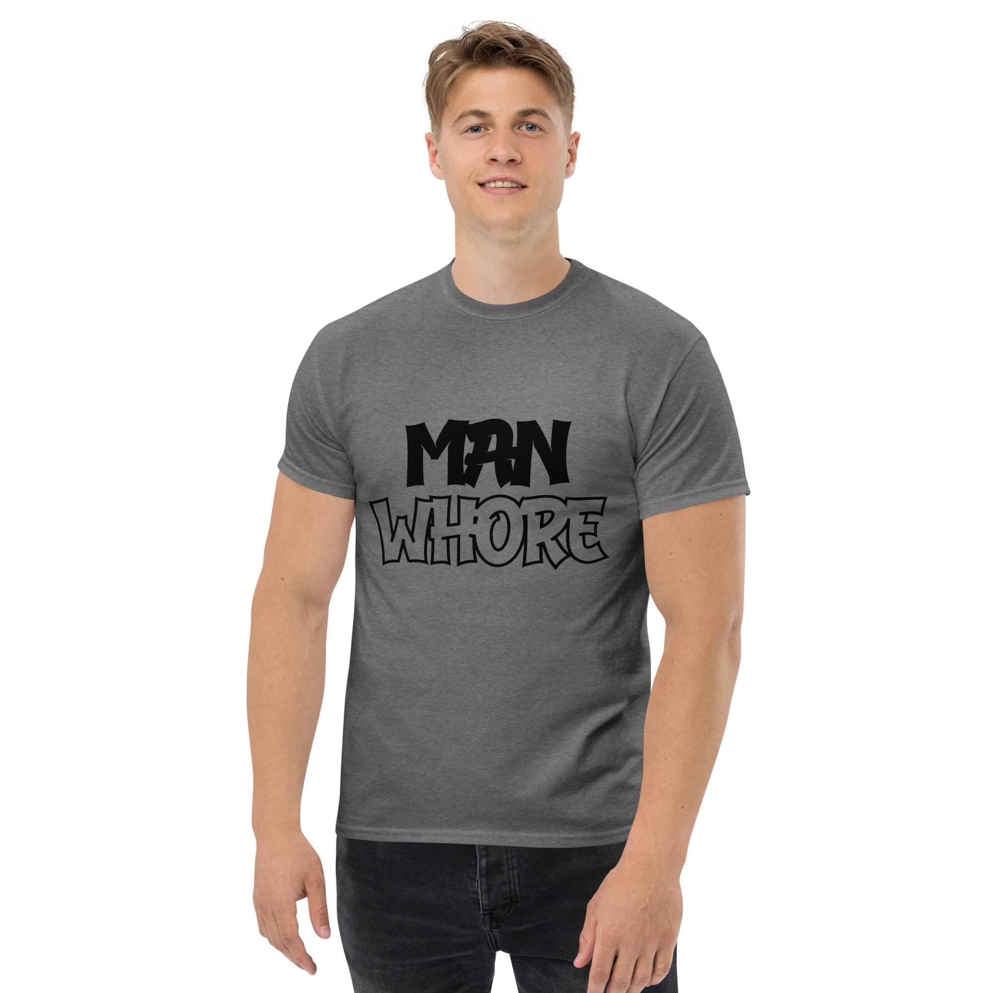 MAN Whore Unisex classic t-shirt - Image 4