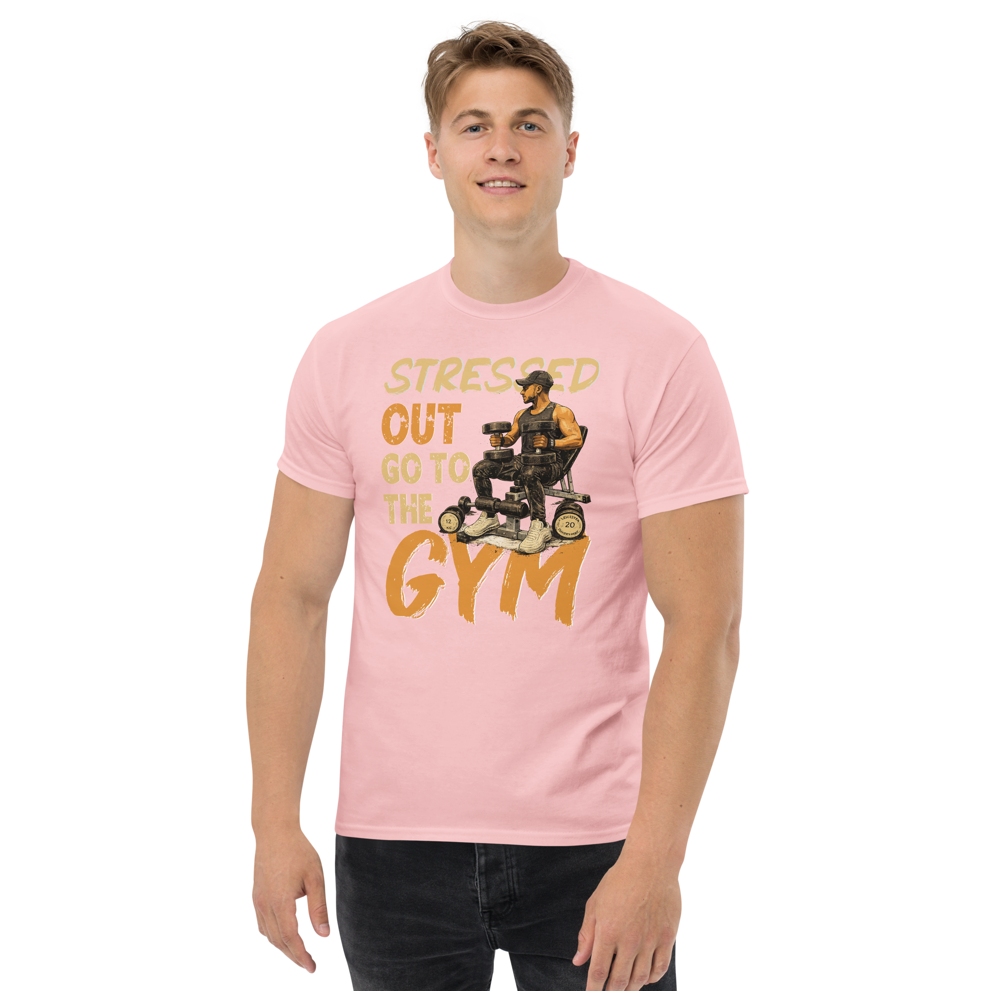 Stressed Out Go to The Gym Unisex Classic t-shirt - Image 5