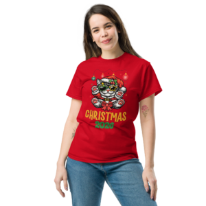 Christmas 2026 Cute Cat Santa Unisex classic t-shirt