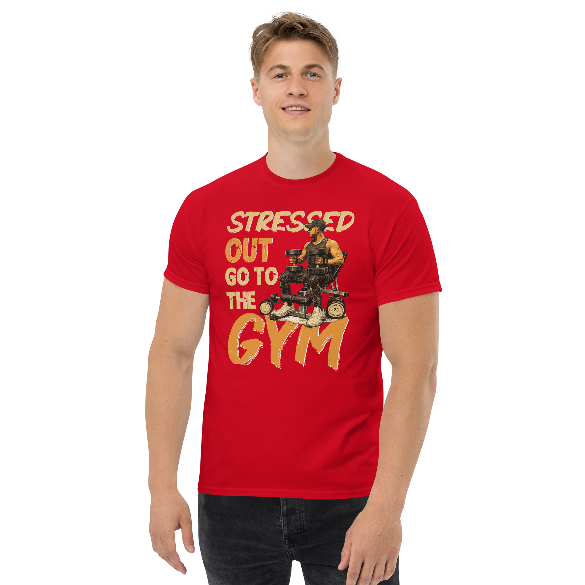 Stressed Out Go to The Gym Unisex Classic t-shirt - Image 2