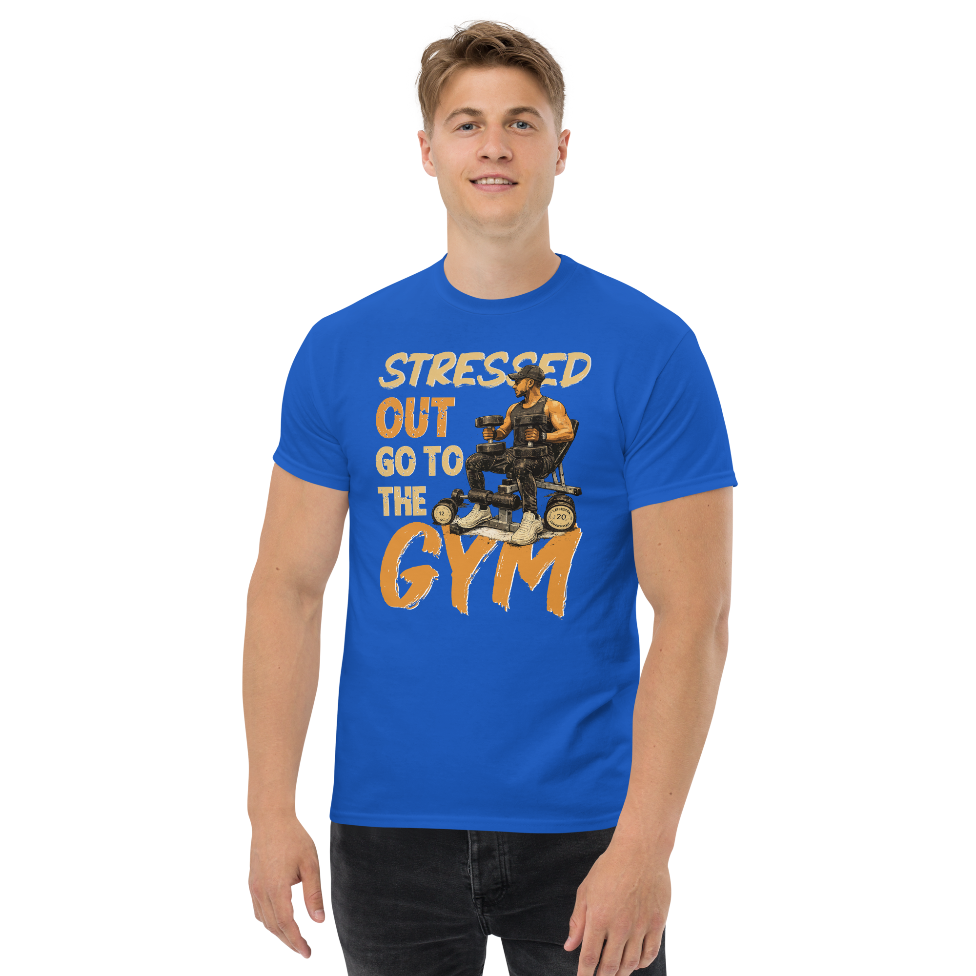 Stressed Out Go to The Gym Unisex Classic t-shirt - Image 3