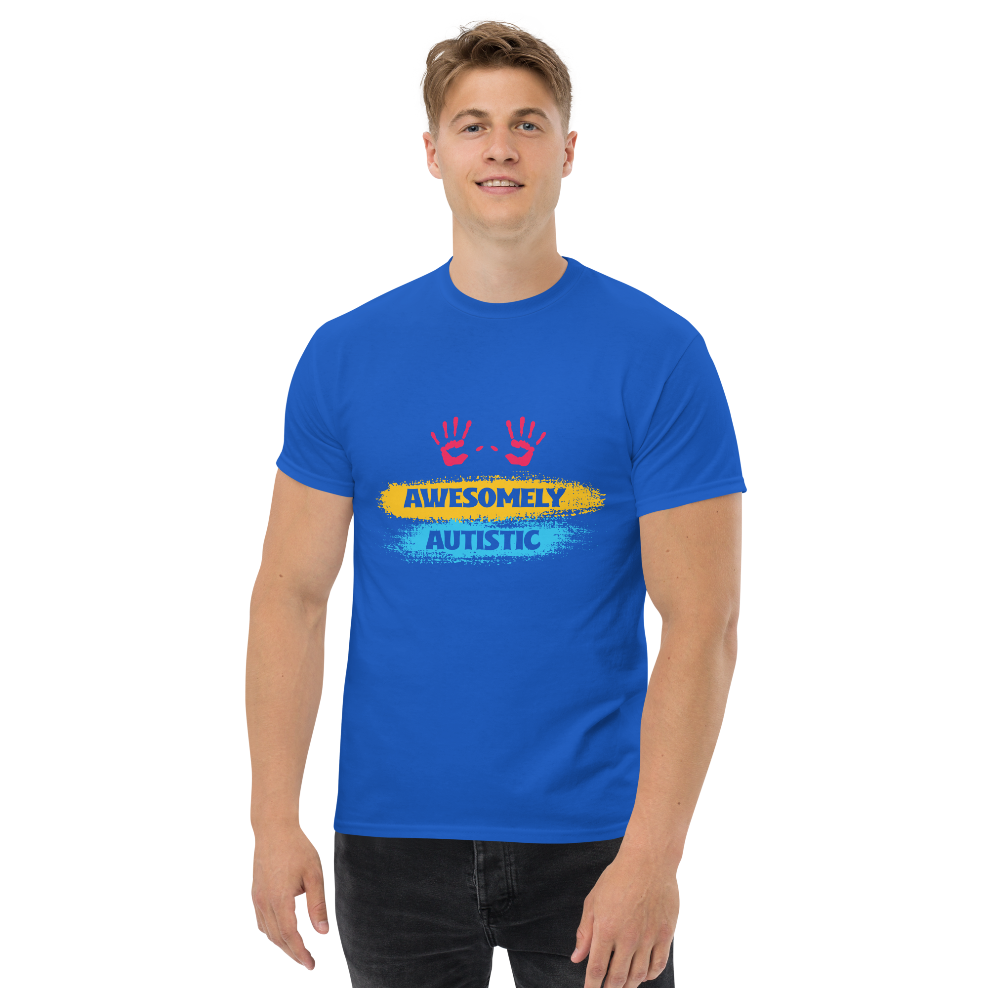 Awesomely Autistic Unisex classic t- shirt - Image 3