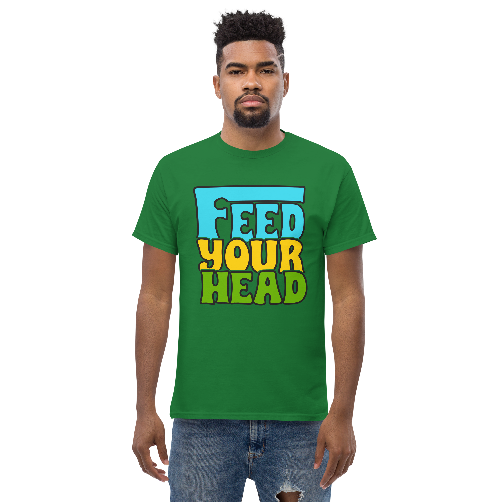Feed Your Head Unisex classic t-shirt - Image 4