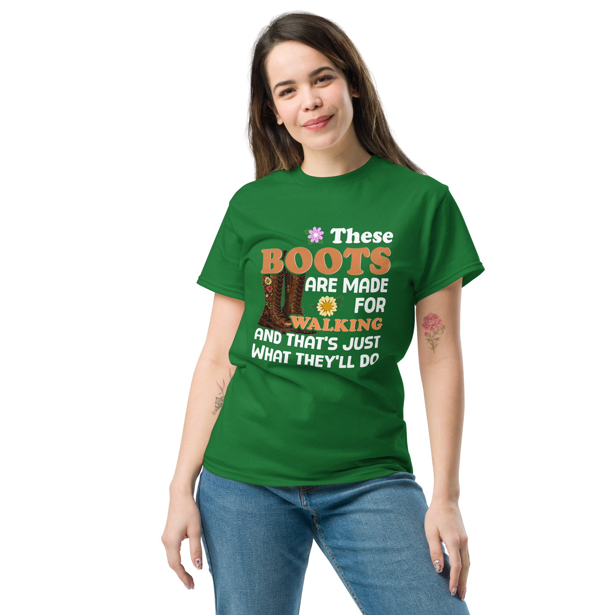 These Boots are Made for Walking Unisex classic t-shirt - Image 4