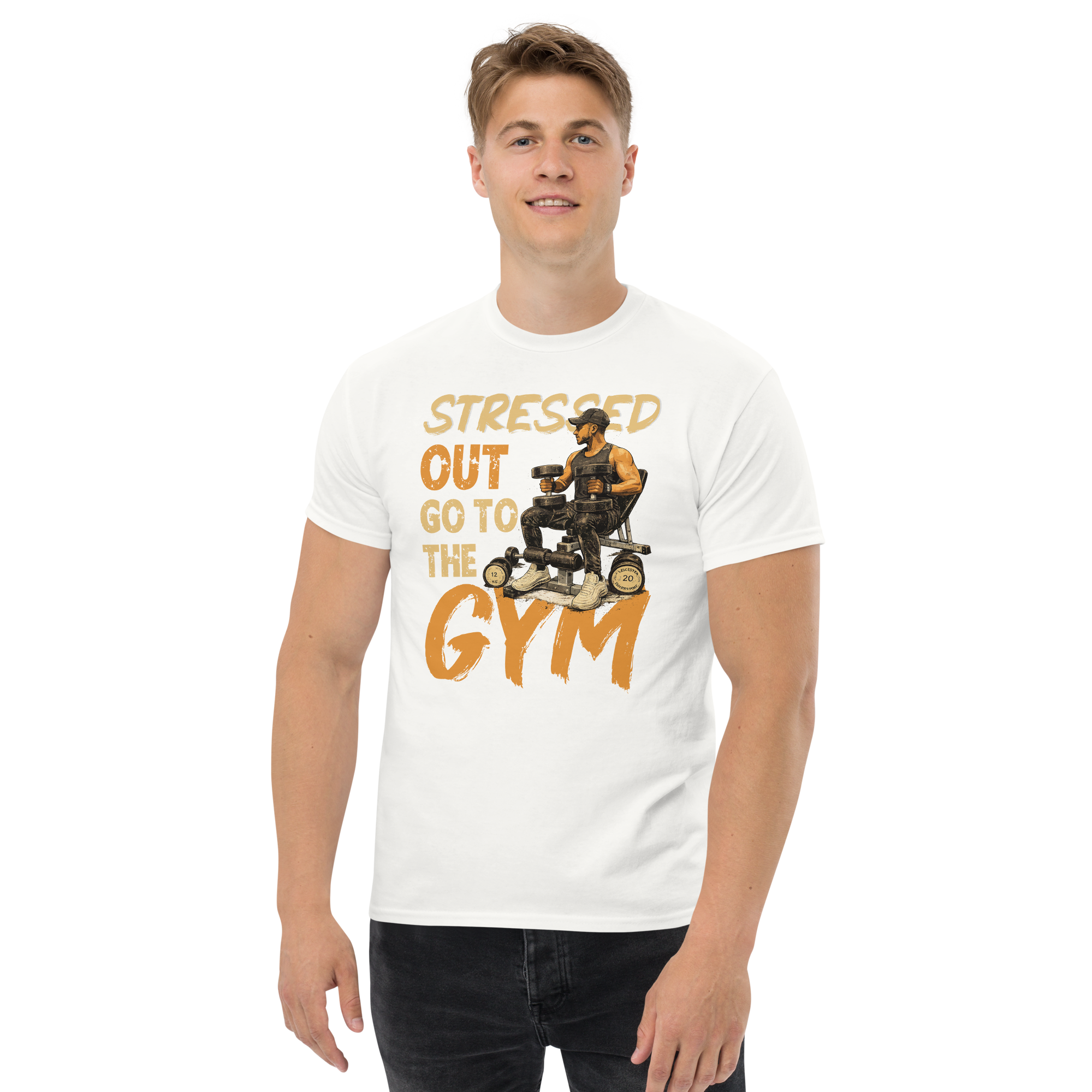 Stressed Out Go to The Gym Unisex Classic t-shirt - Image 6