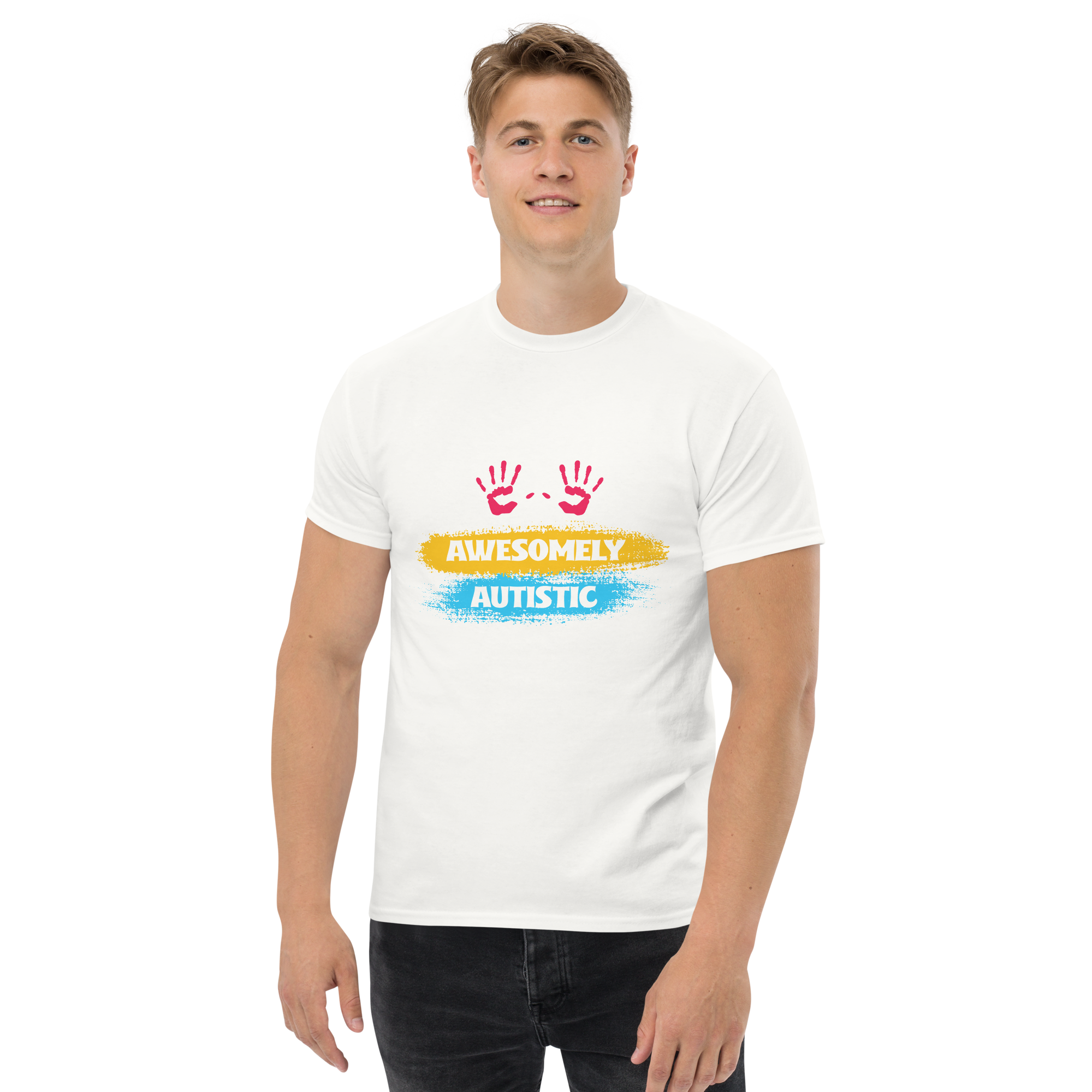 Awesomely Autistic Unisex classic t- shirt - Image 6