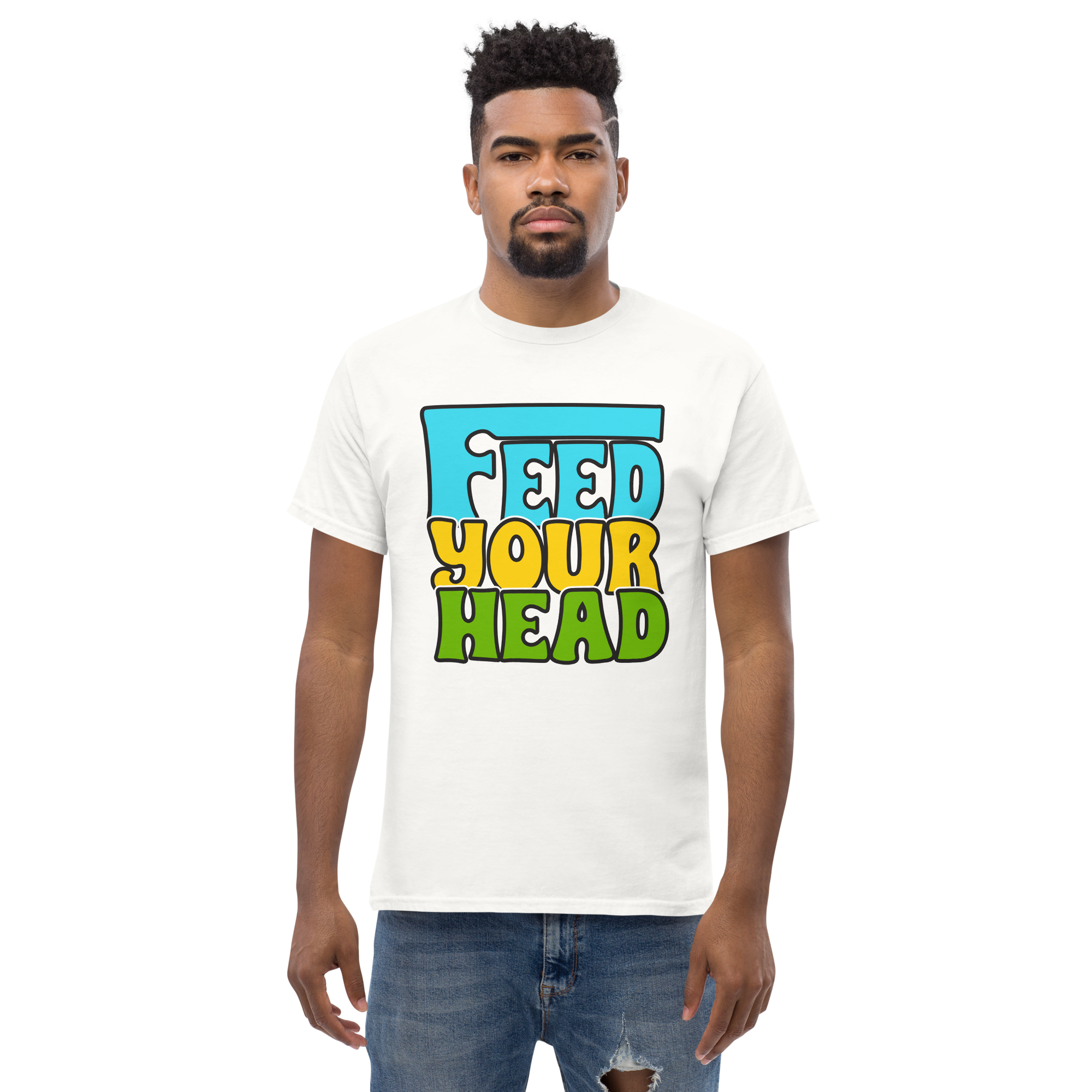 Feed Your Head Unisex classic t-shirt - Image 6