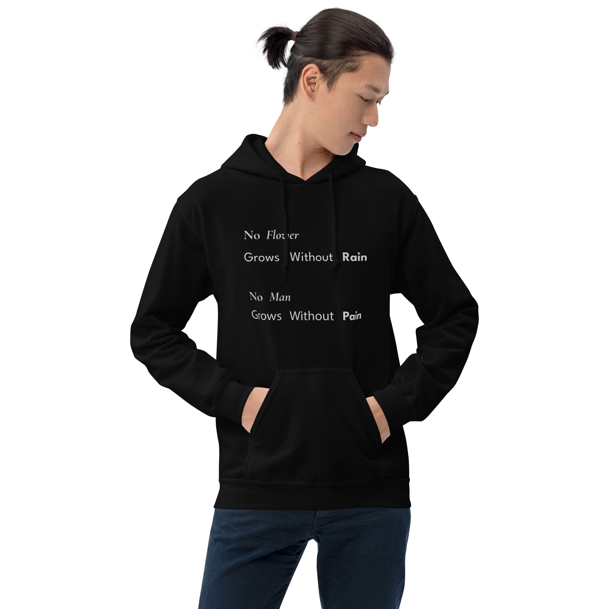 No Flower Grows Without Rain Unisex Hoodie