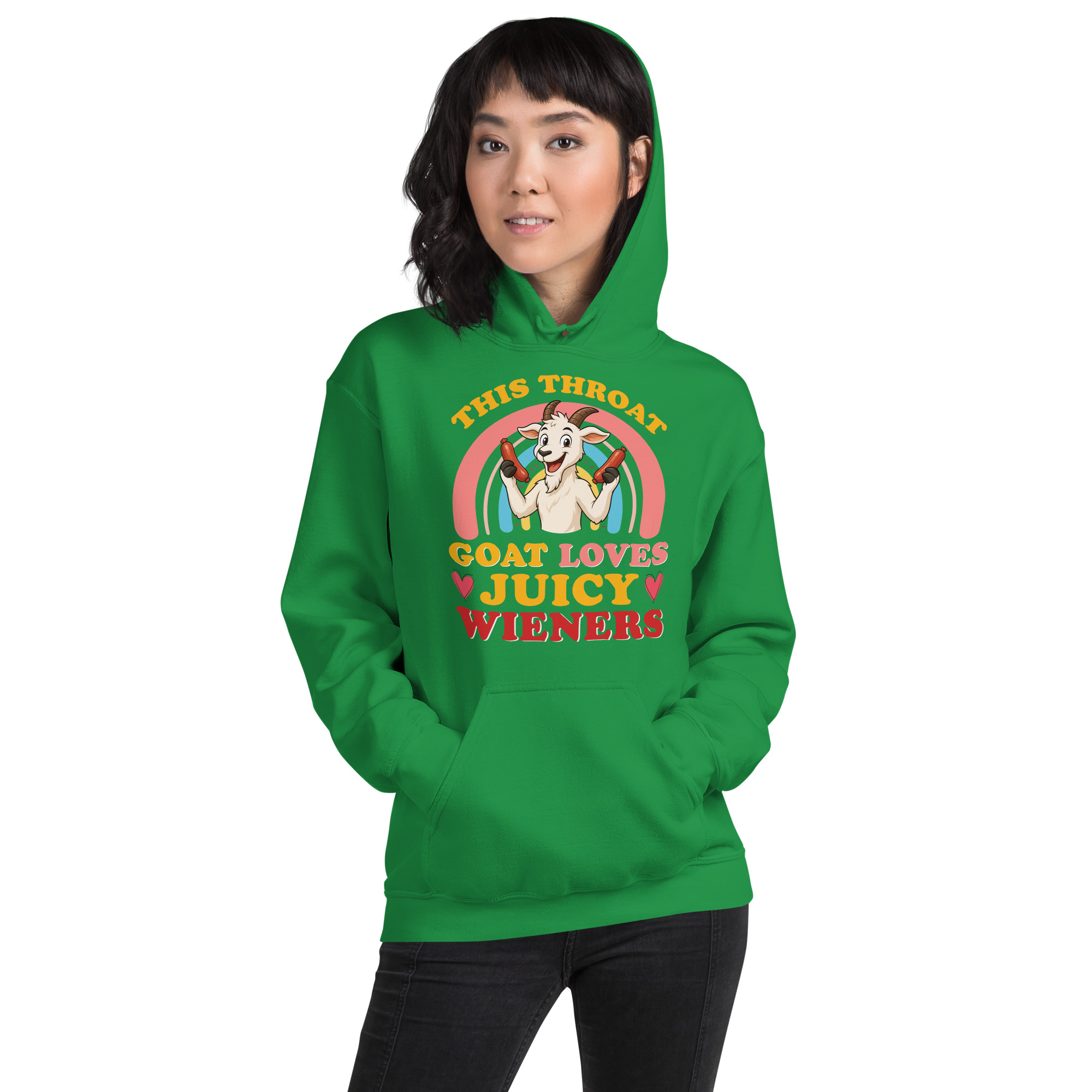 This Throat Goat Loves Juicy Unisex Hoodie - Image 4