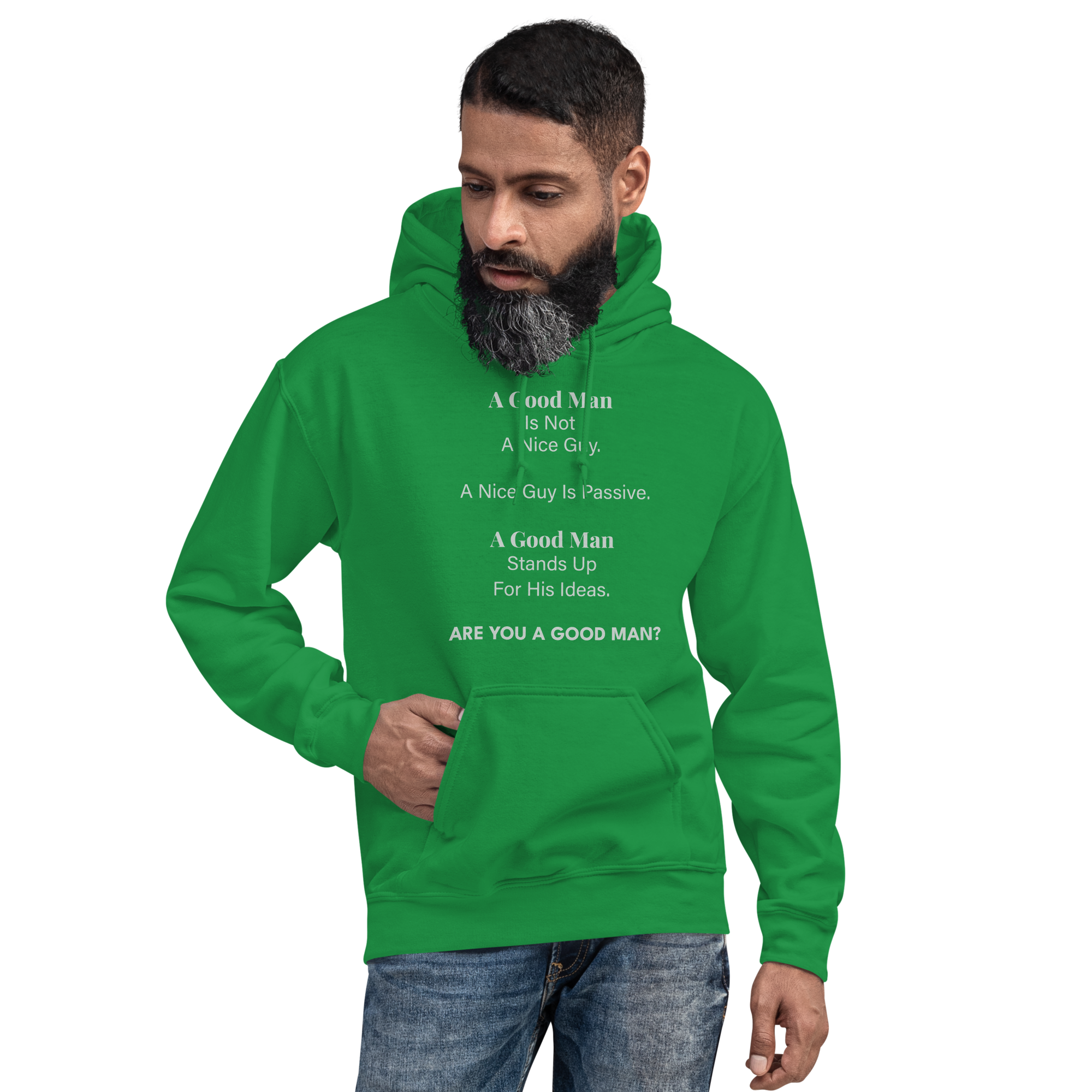 A Good Man Is Not A Nice Guy Unisex Hoodie - Image 4