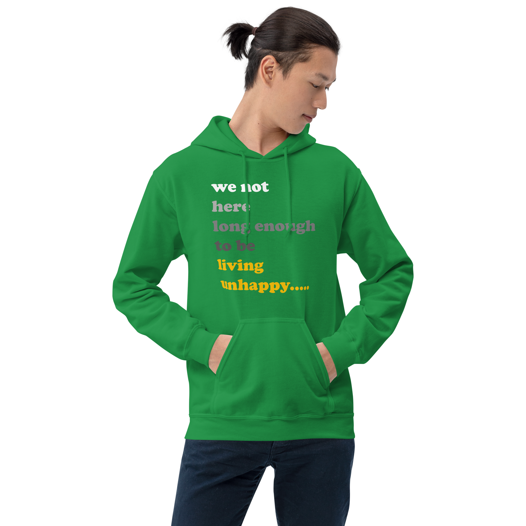 We not here long Enough Unisex Hoodie - Image 4