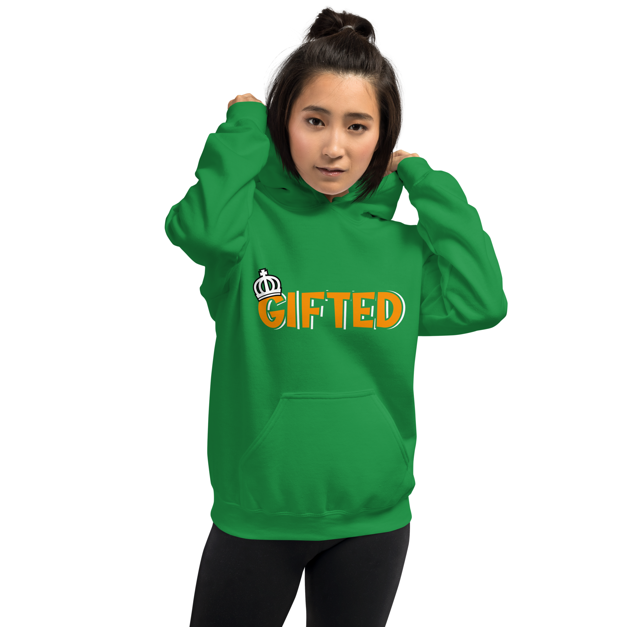 Gifted with Crown Unisex Hoodie - Image 4