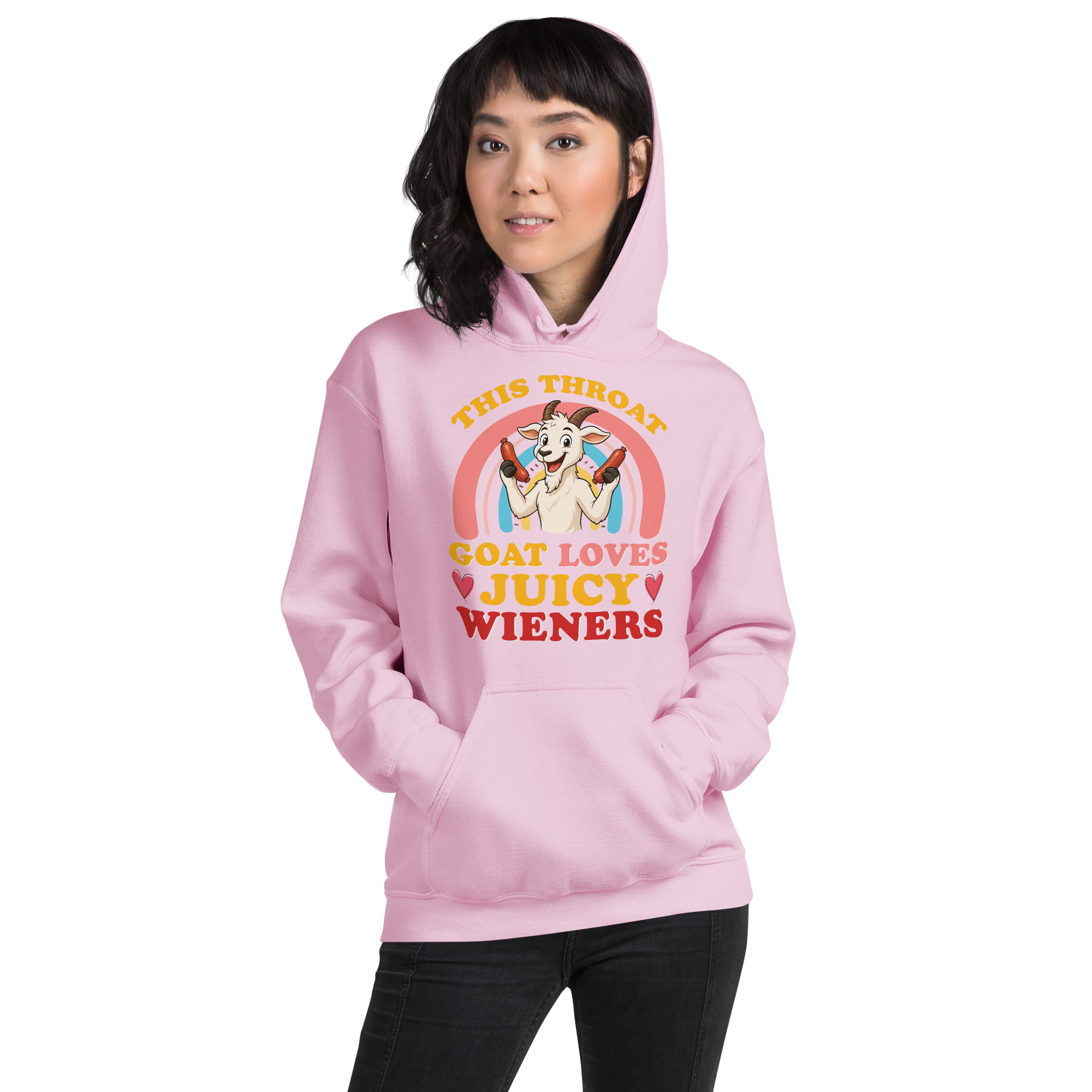 This Throat Goat Loves Juicy Unisex Hoodie - Image 5