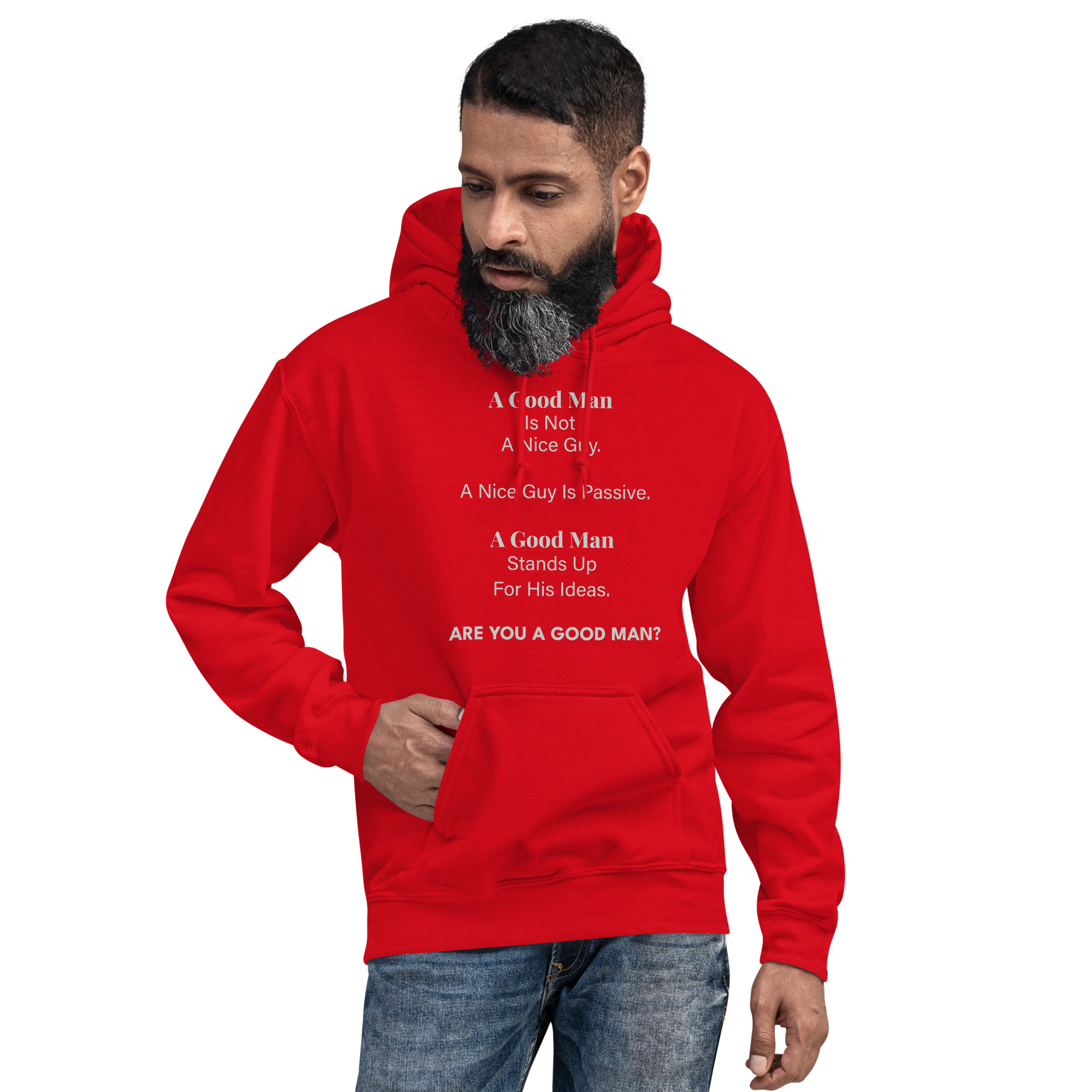 A Good Man Is Not A Nice Guy Unisex Hoodie - Image 2