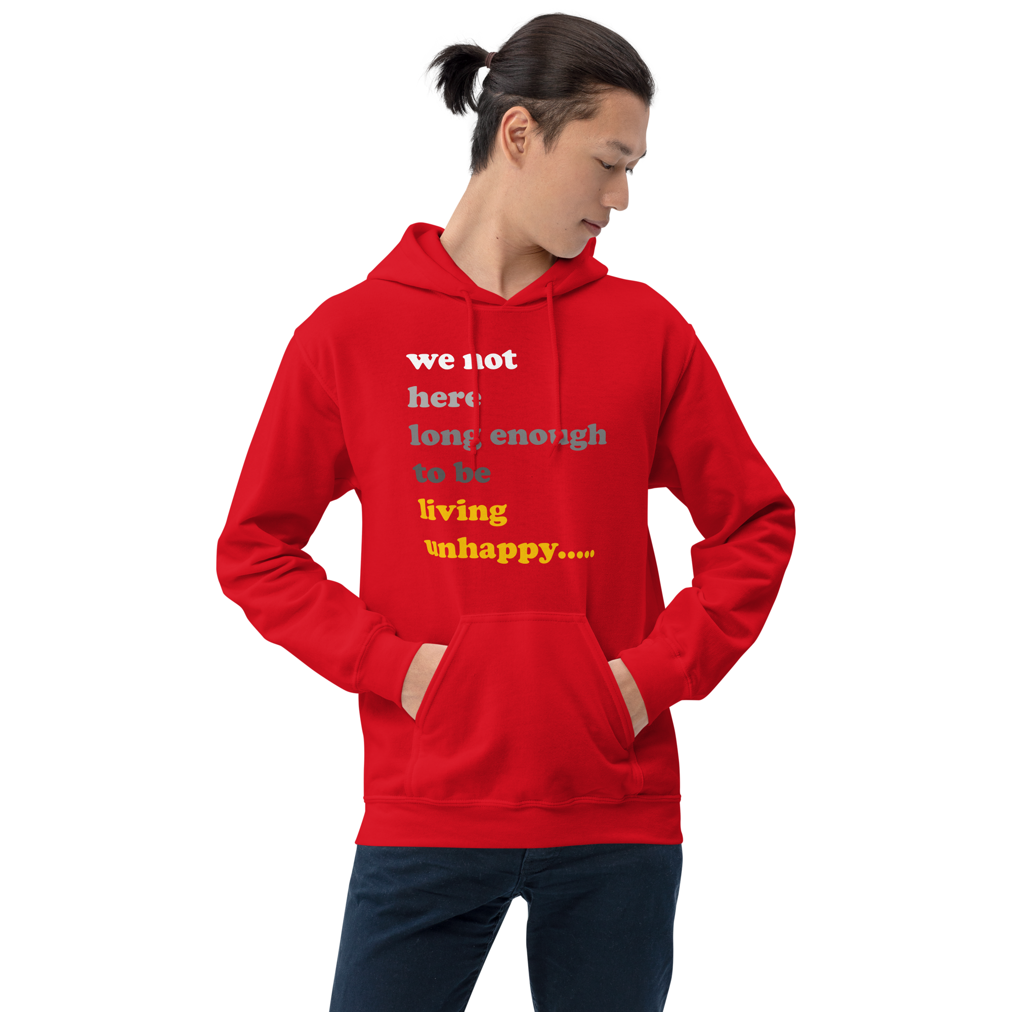 We not here long Enough Unisex Hoodie - Image 2